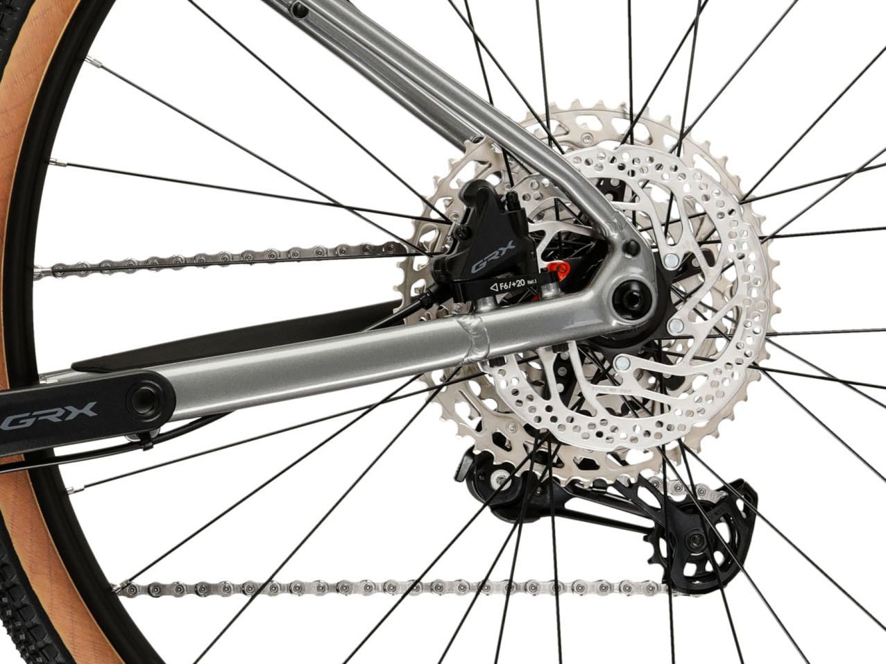 Kross Gravelbike »Gravelbike Esker 5.0 GRX 1X12 Grau 12 Gänge« 12 Gang Shimano GRX RX822 Schaltwerk Kettenschaltung