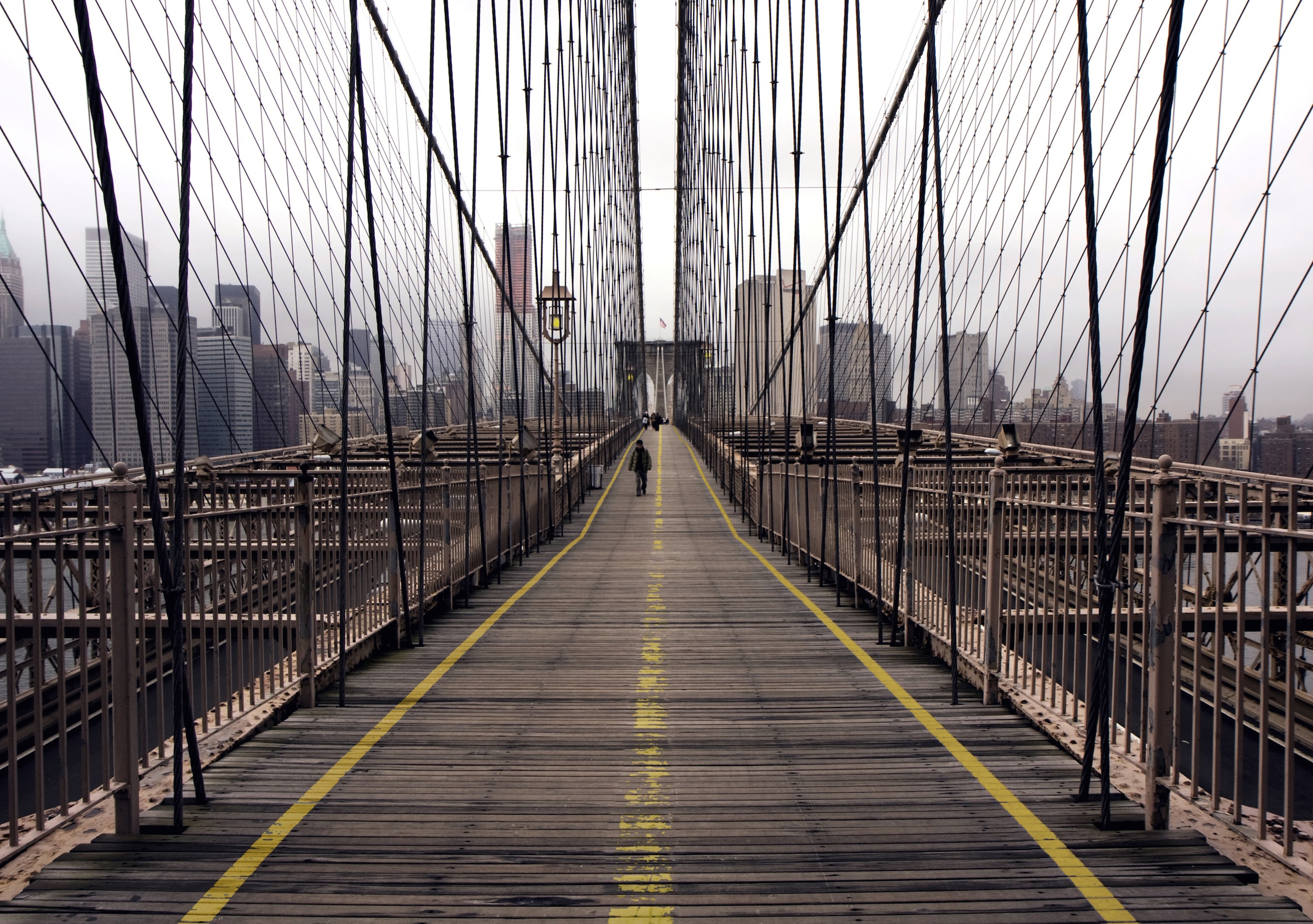 Papermoon Fototapete »Brookly Bridge« glatt günstig online kaufen