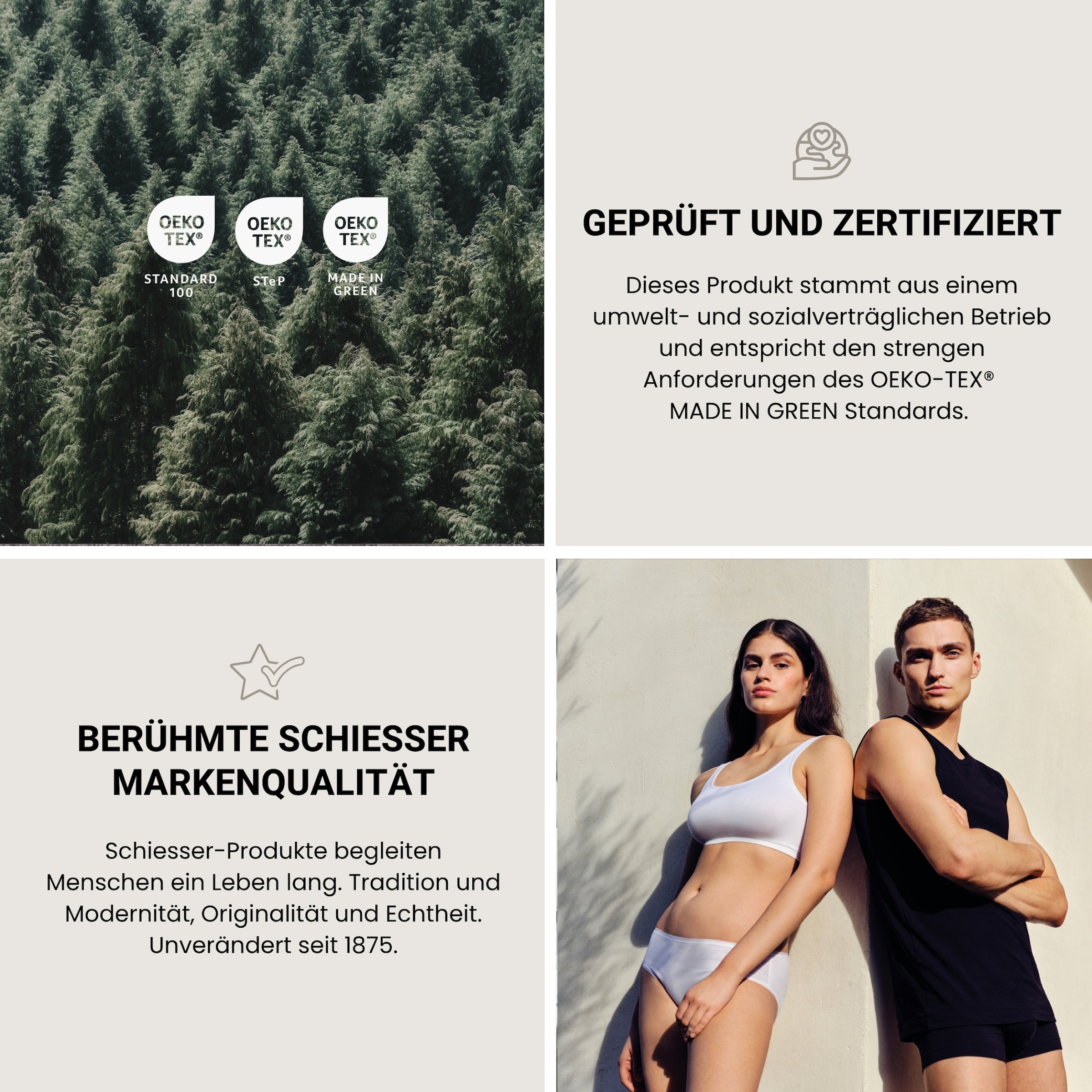 Schiesser Bettwäsche »Ella seidenmattes Premiumbettwäscheset aus feinstem Baumwollsatin«, Made in Green