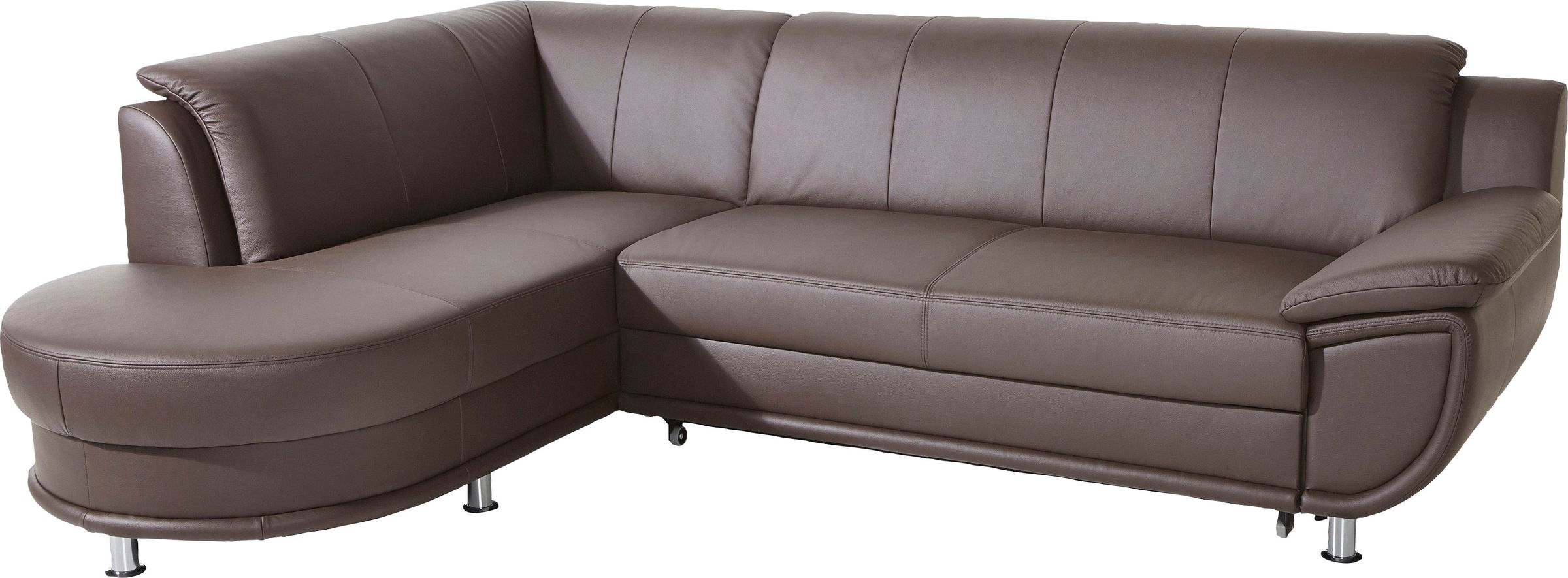 TRENDMANUFAKTUR Ecksofa »Rondo, zeitlos und elegant, OTTOs Choice, bequem, L-Form«, wahlweise mit Federkern, wahlweise mit Bettfunktion