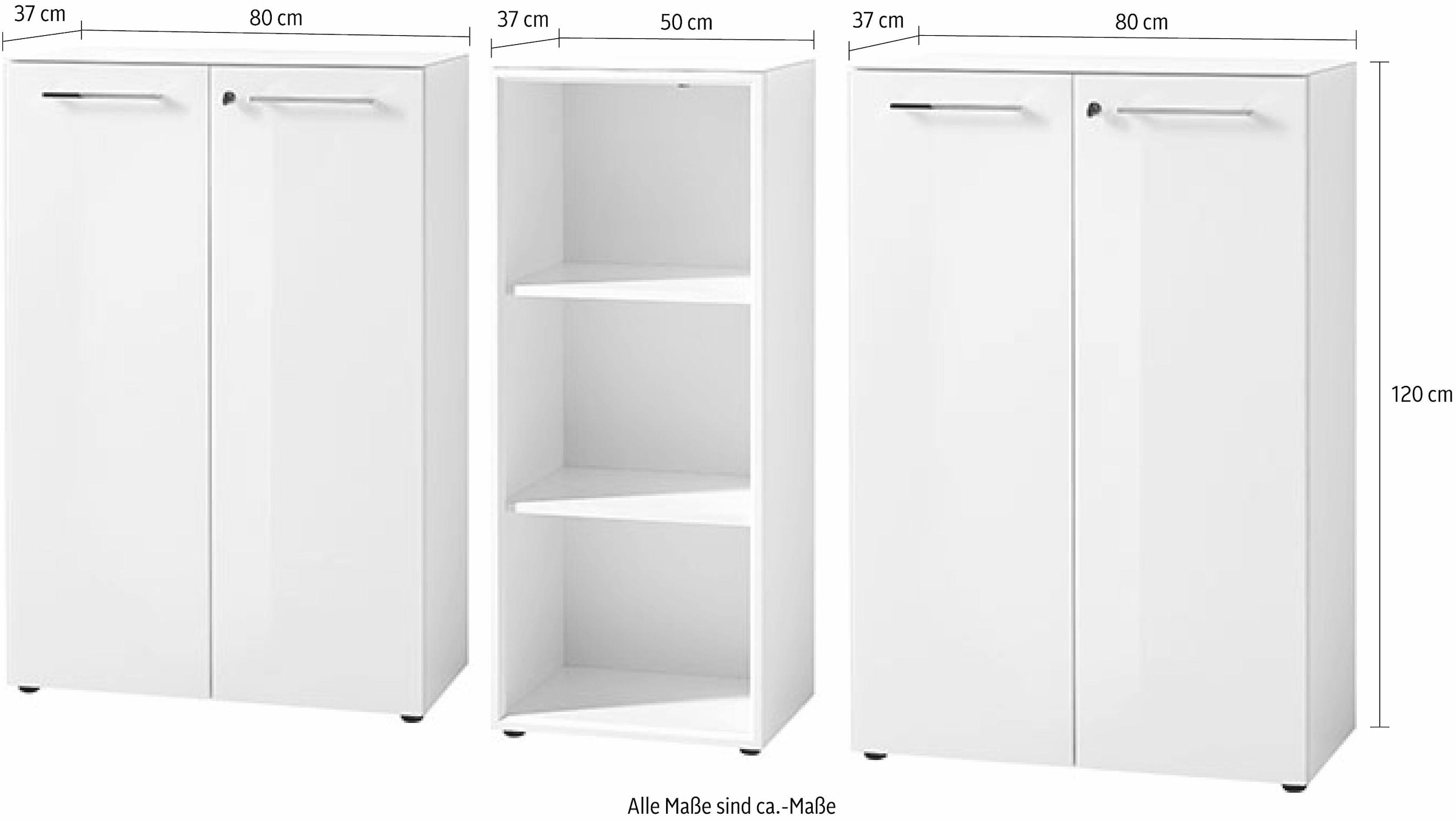 GERMANIA Büro-Set »GW-Monteria«, (Set, 3 tlg.)