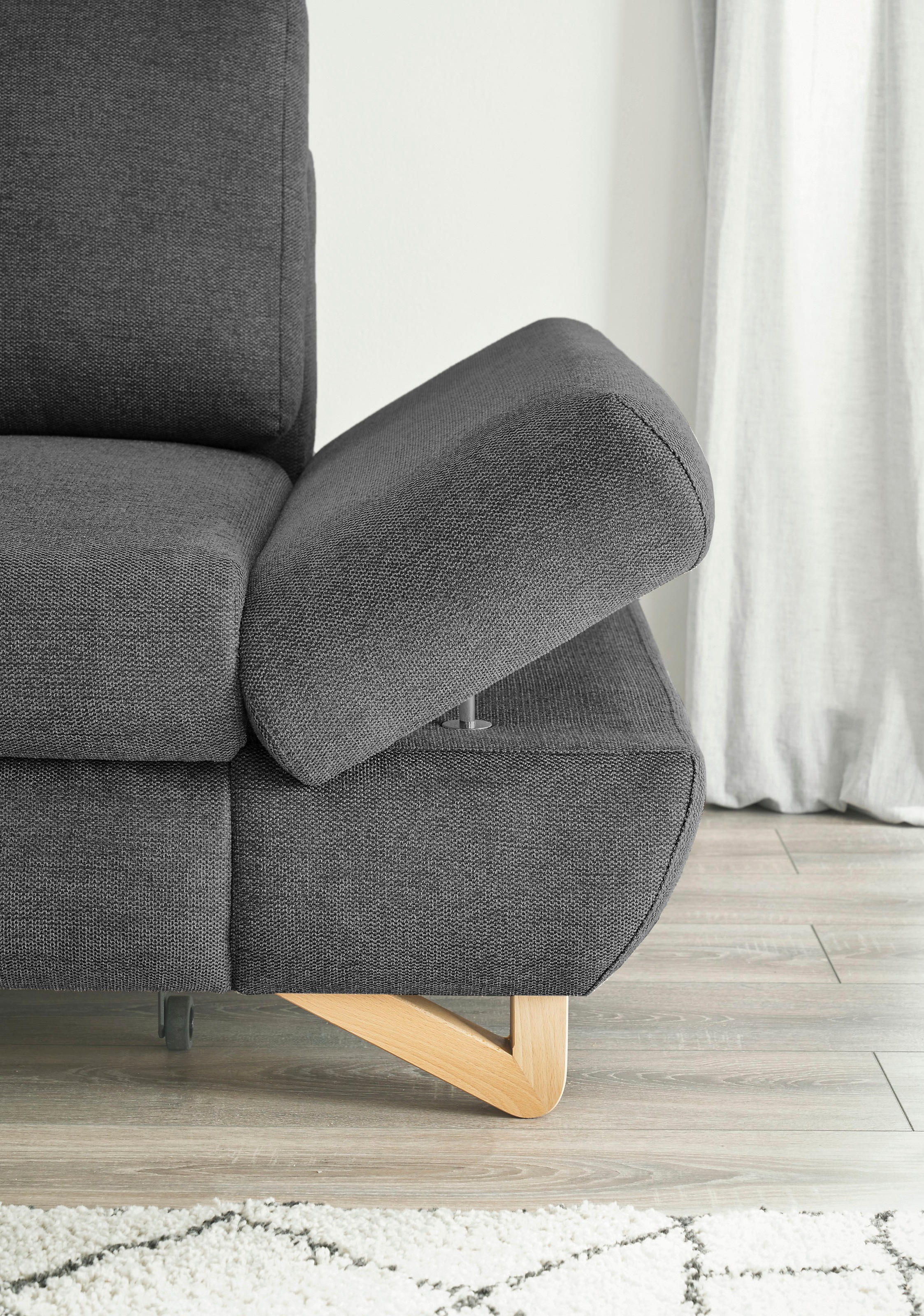 INOSIGN Ecksofa »City/Giron, L-Form,«, verstellbare Armlehnen mit Rasterfunktion