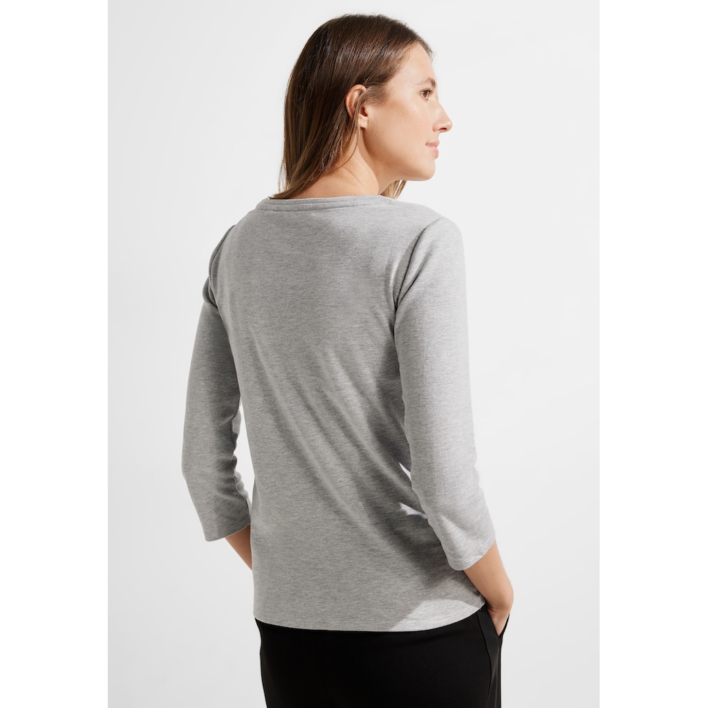 Cecil 3/4-Arm-Shirt »Basic Boatneck«