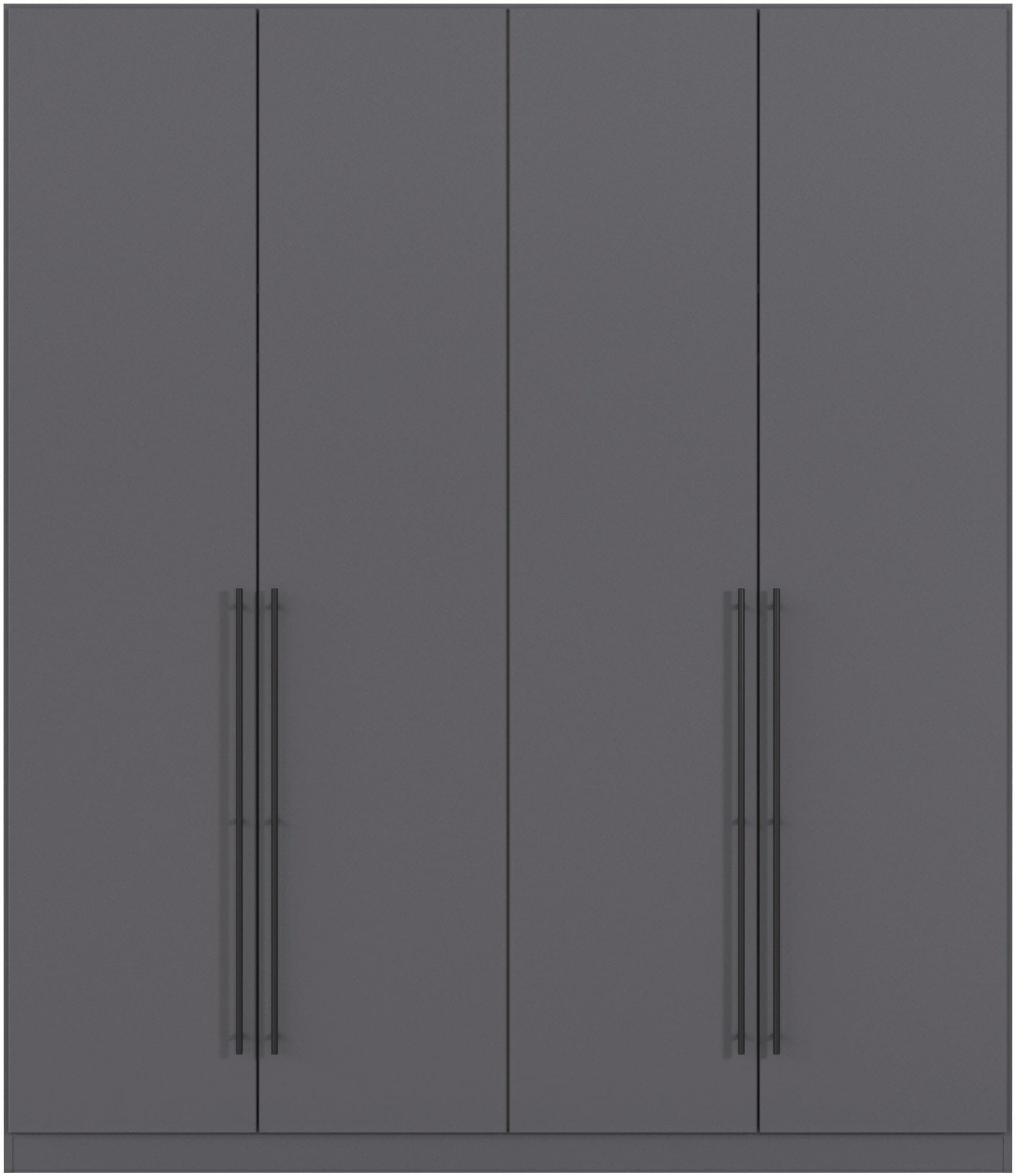 rauch Kleiderschrank »Drehtürenschrank Schrank Garderobe Wäscheschrank Schlafzimmer AVOLA«, (in 3 verschiedenen Ausstattungen BASIC/CLASSIC/PREMIUM), mit hochwertigen Stangengriffen in Schwarz aus Metall MADE IN GERMANY