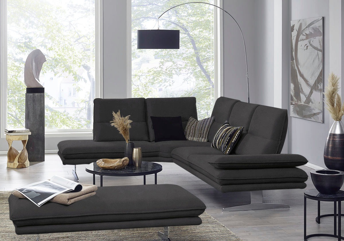 W.SCHILLIG Ecksofa »broadway, Designsofa, mit tollem Sitzkomfort, L-Form«, günstig online kaufen