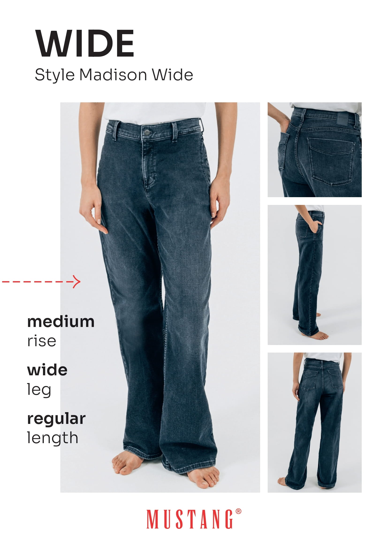 MUSTANG Weite Jeans »Madison Wide«