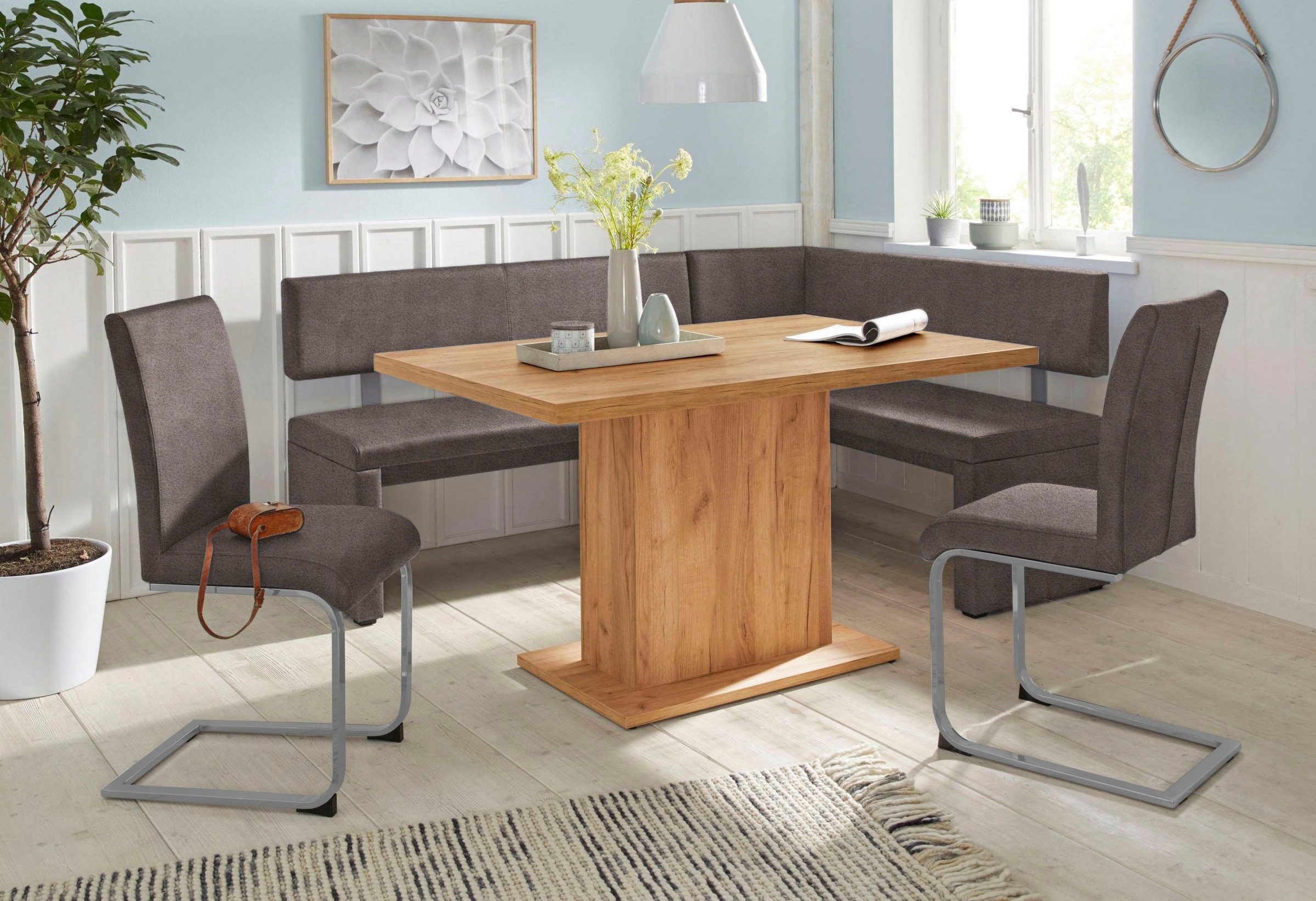 Home affaire Eckbank "Charissa" in 3 Größen, verschiedene Qualitäten günstig online kaufen