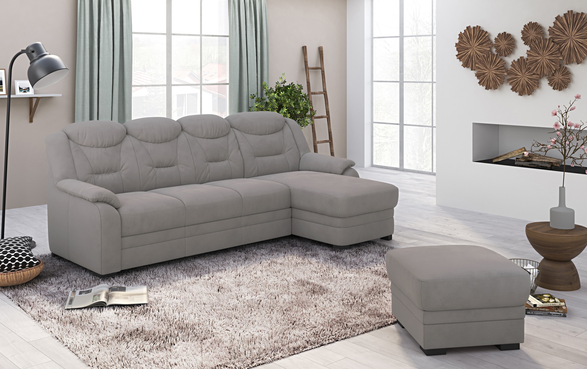 COTTA Ecksofa "Marcus L-Form" wahlweise mit Bettfunktion günstig online kaufen