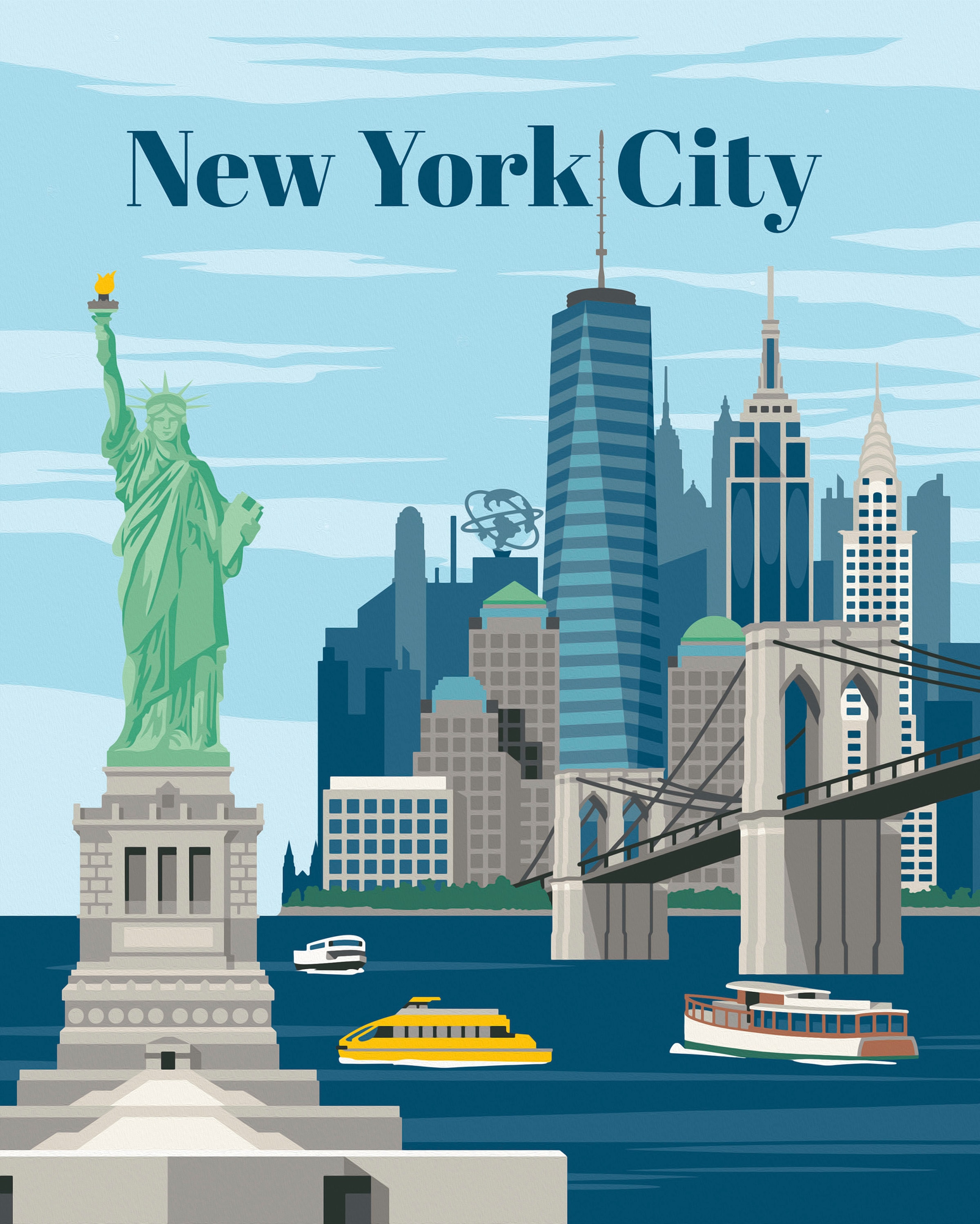 Ravensburger Malen nach Zahlen »CreArt, Colorful New York City«, Made in Europe