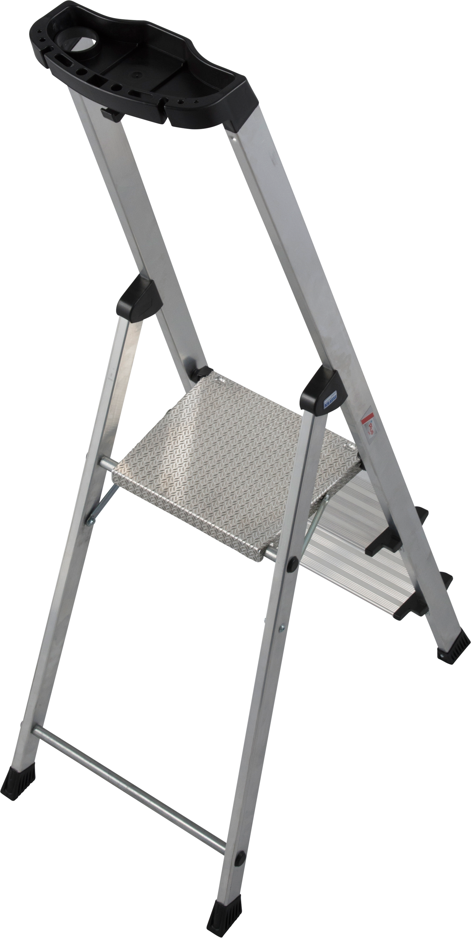 KRAUSE Stehleiter »Safety Plusline«, Aluminium, 3 Stufen, Arbeitshöhe ca. 265 cm