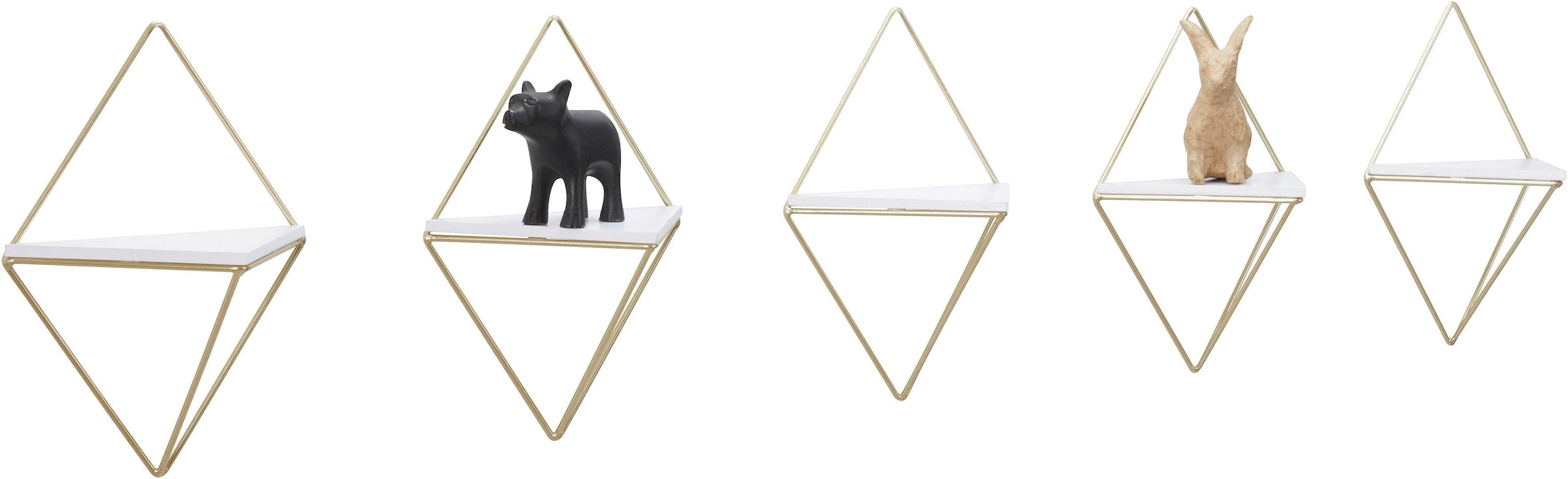 OTTO home Deko-Wandregal »Rauten Rudel« 5 Stk. tlg. Dekoregal, Wanddeko, au günstig online kaufen