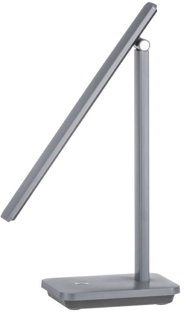 EGLO Tischleuchte »INIESTA LED Tischlampe, grau-schwarz, Touchsensor, dimmbar, USB«, 1 flammig, Leuchtmittel LED-Modul | LED fest integriert, Leselampe, Schreibtischlampe, 3-step CCT, Kopf verstellbar, 33x35x35cm