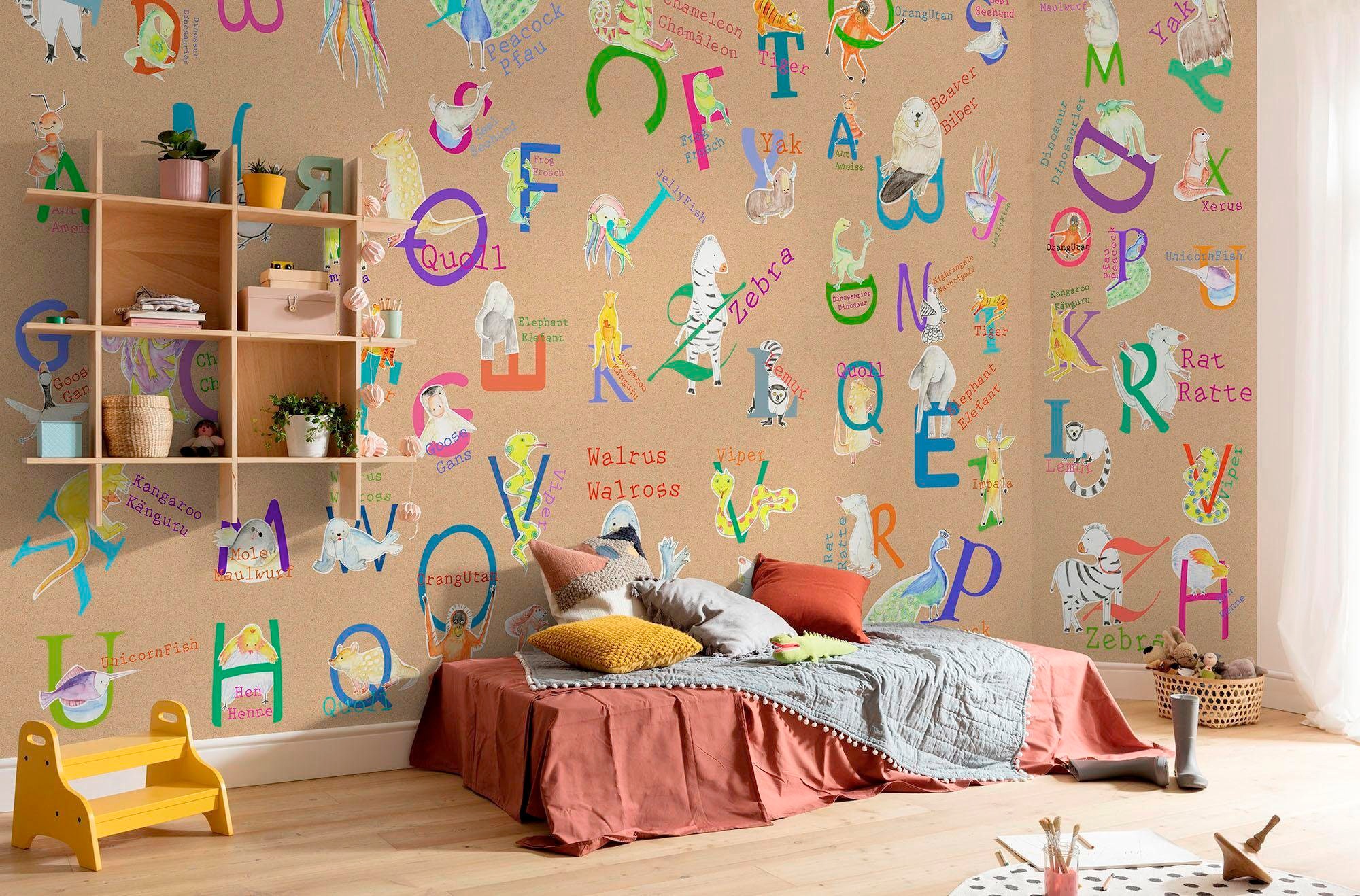 Komar Fototapete Vlies Animals A-Z  500 x 250 cm günstig online kaufen