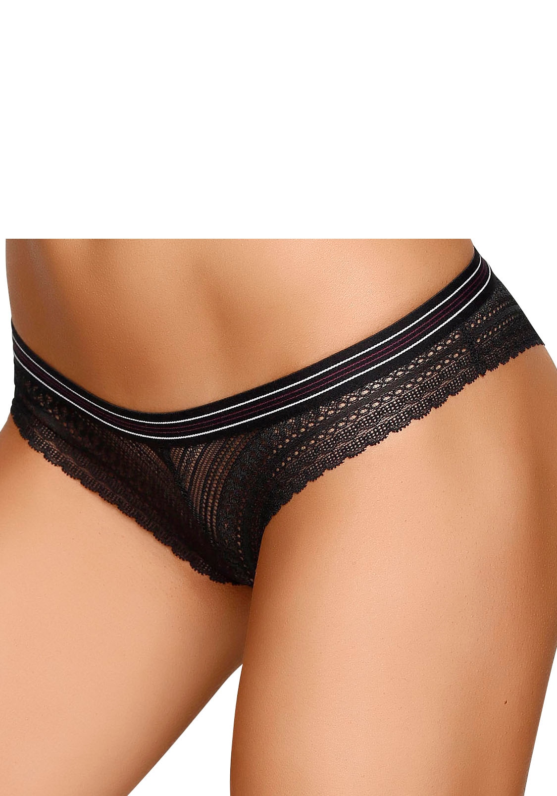 s.Oliver Brasilslip aus grafischer Spitze