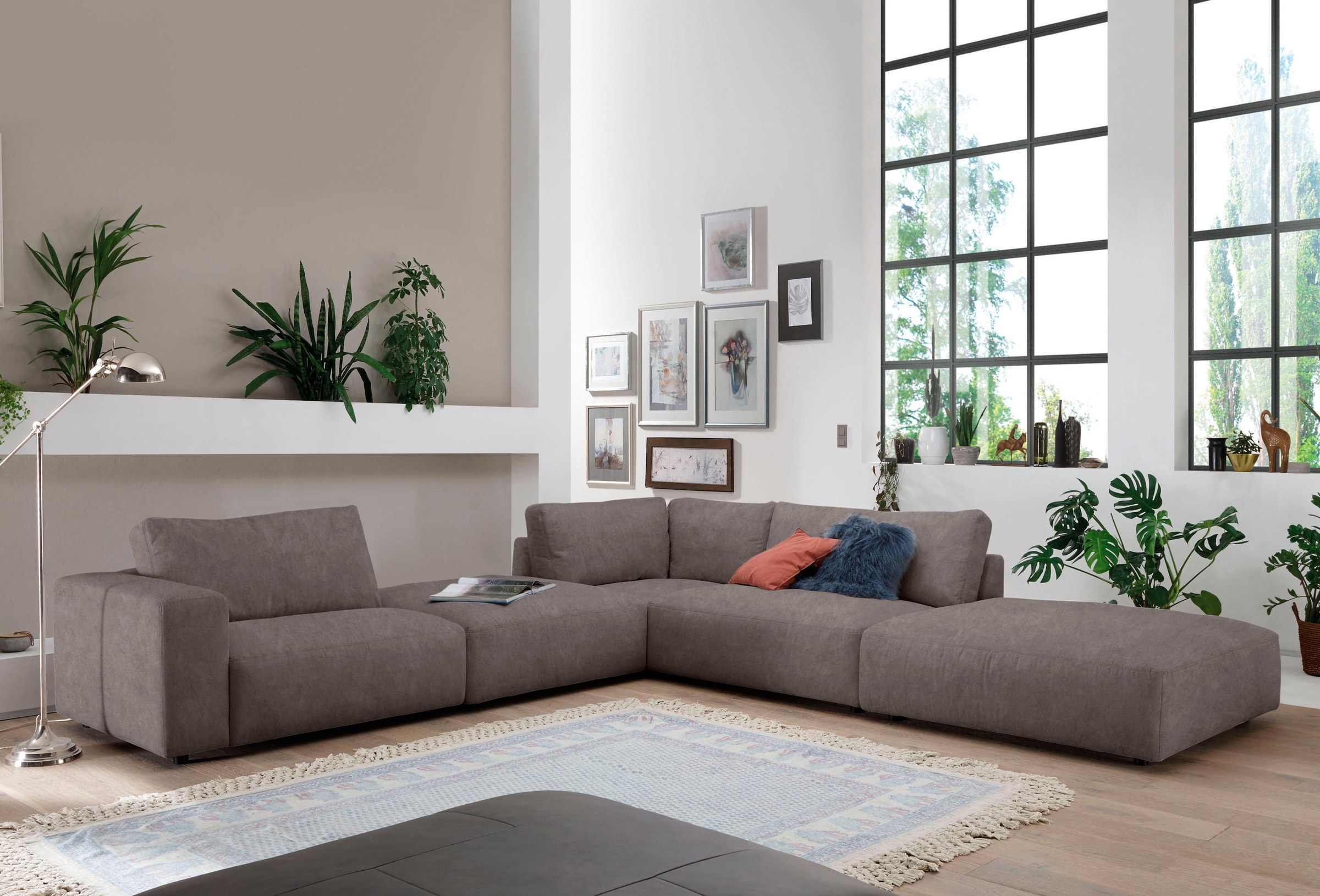 Musterring "LUCIA L-Form" in vielen Qualitäten und 4 verschieden Nähten günstig online kaufen