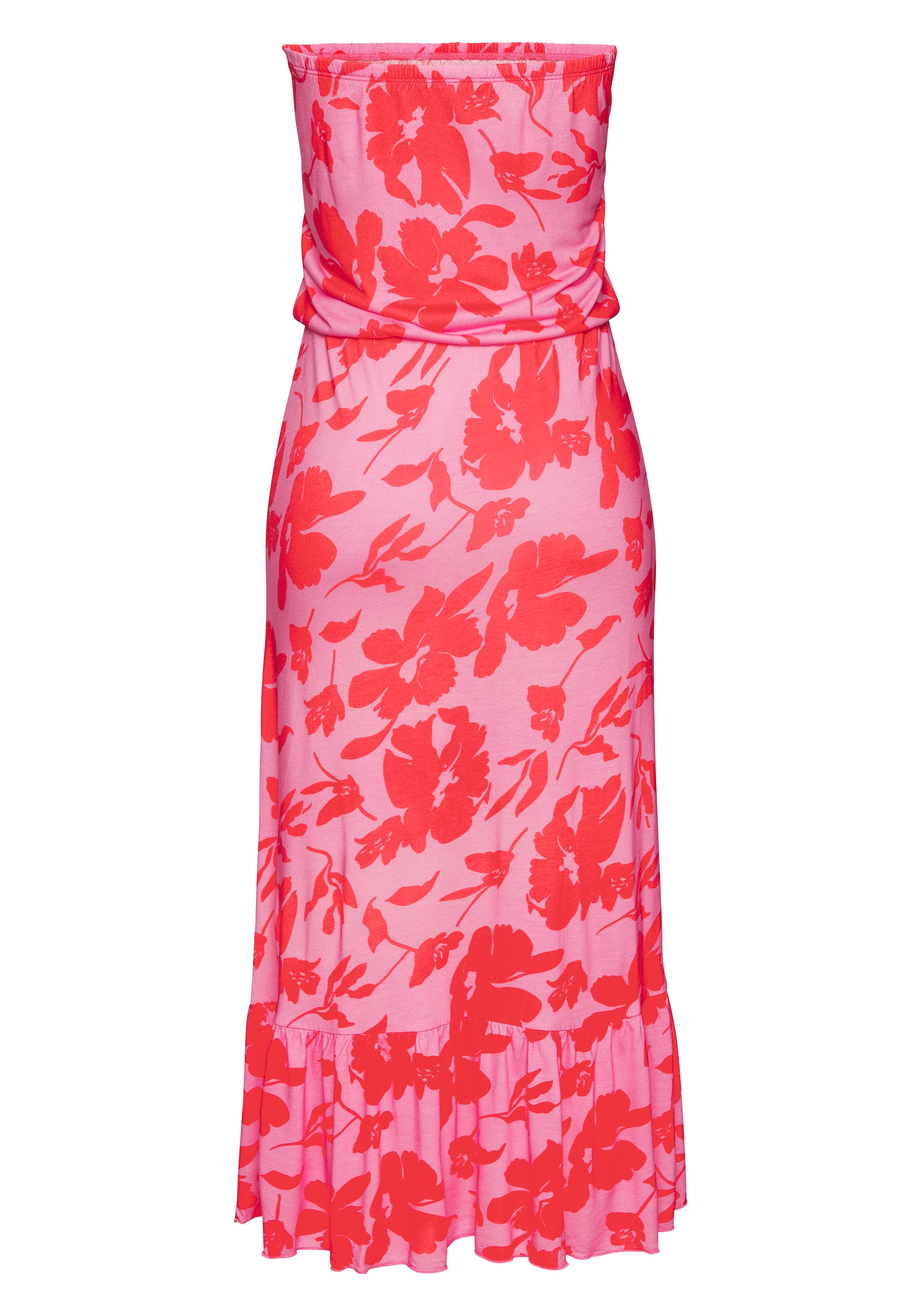 LASCANA Midikleid, mit Volant am Rocksaum