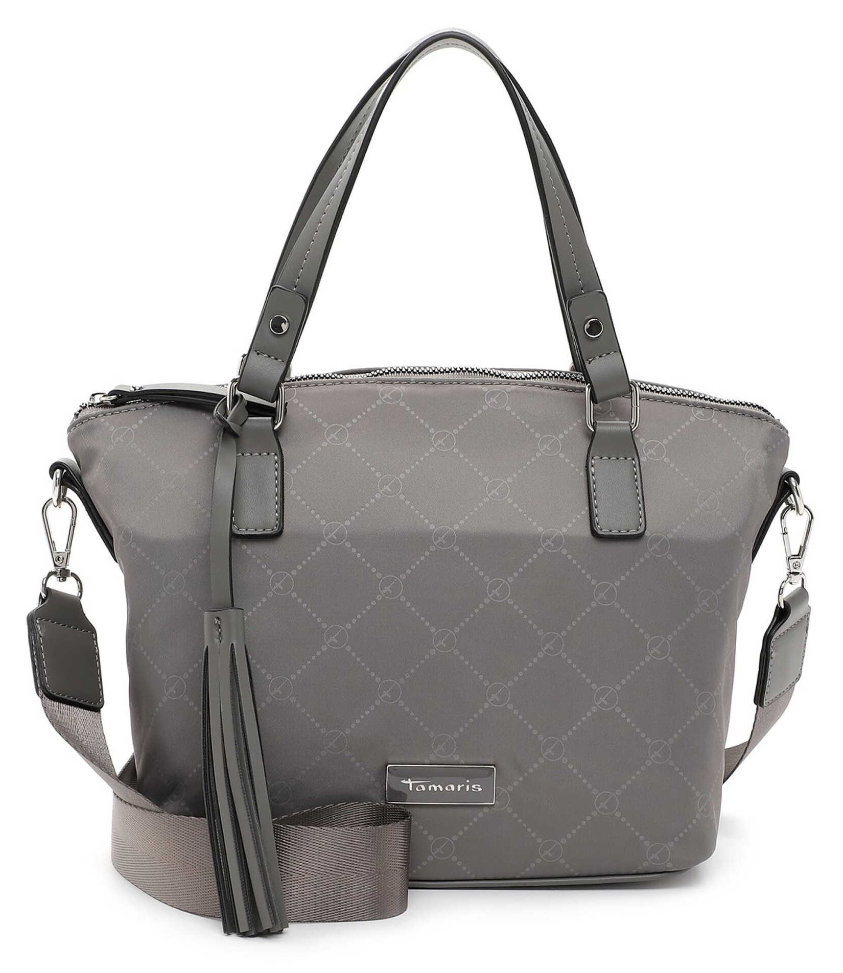Henkeltasche „Lisa“, Gr. B/H/T: 36,5 cm x 33 cm x 16 cm, grau