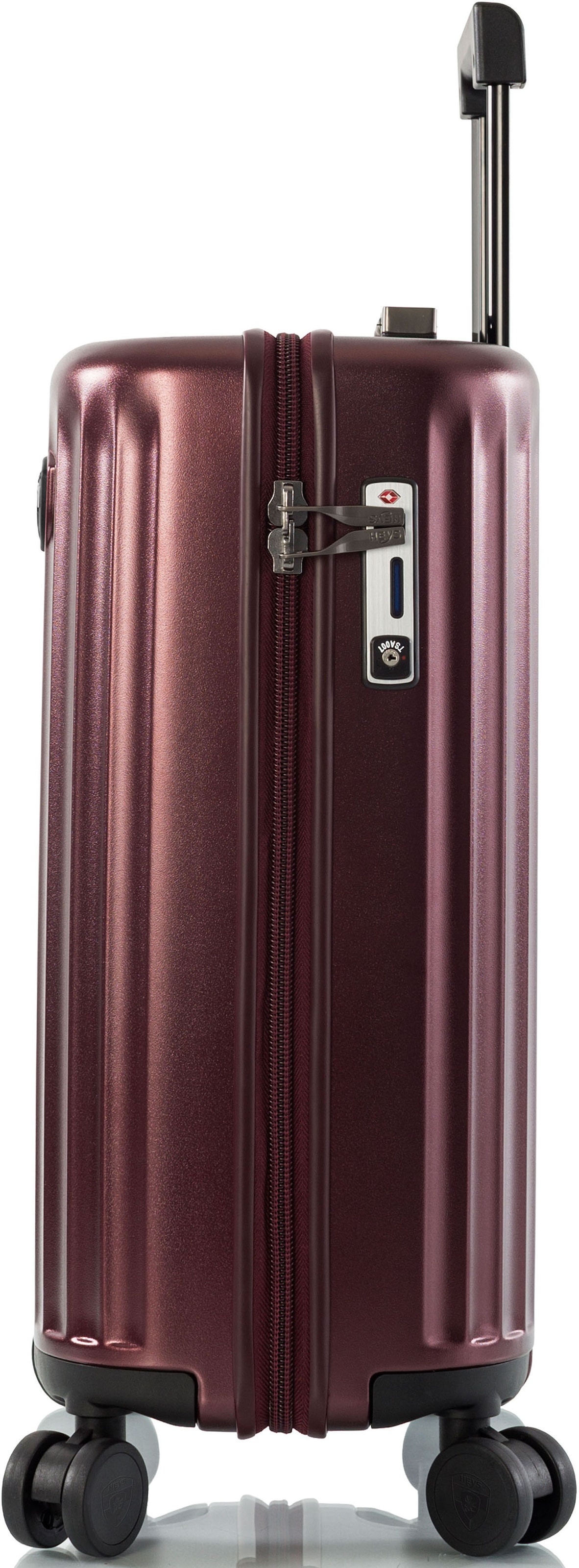 Heys Hartschalen-Trolley »Smart Luggage®, in verschiedenen Farben und Größen«, 4 Rollen, Heys x Joachim Llambi Handgepäck Smart Gepäck mit App-Funktion