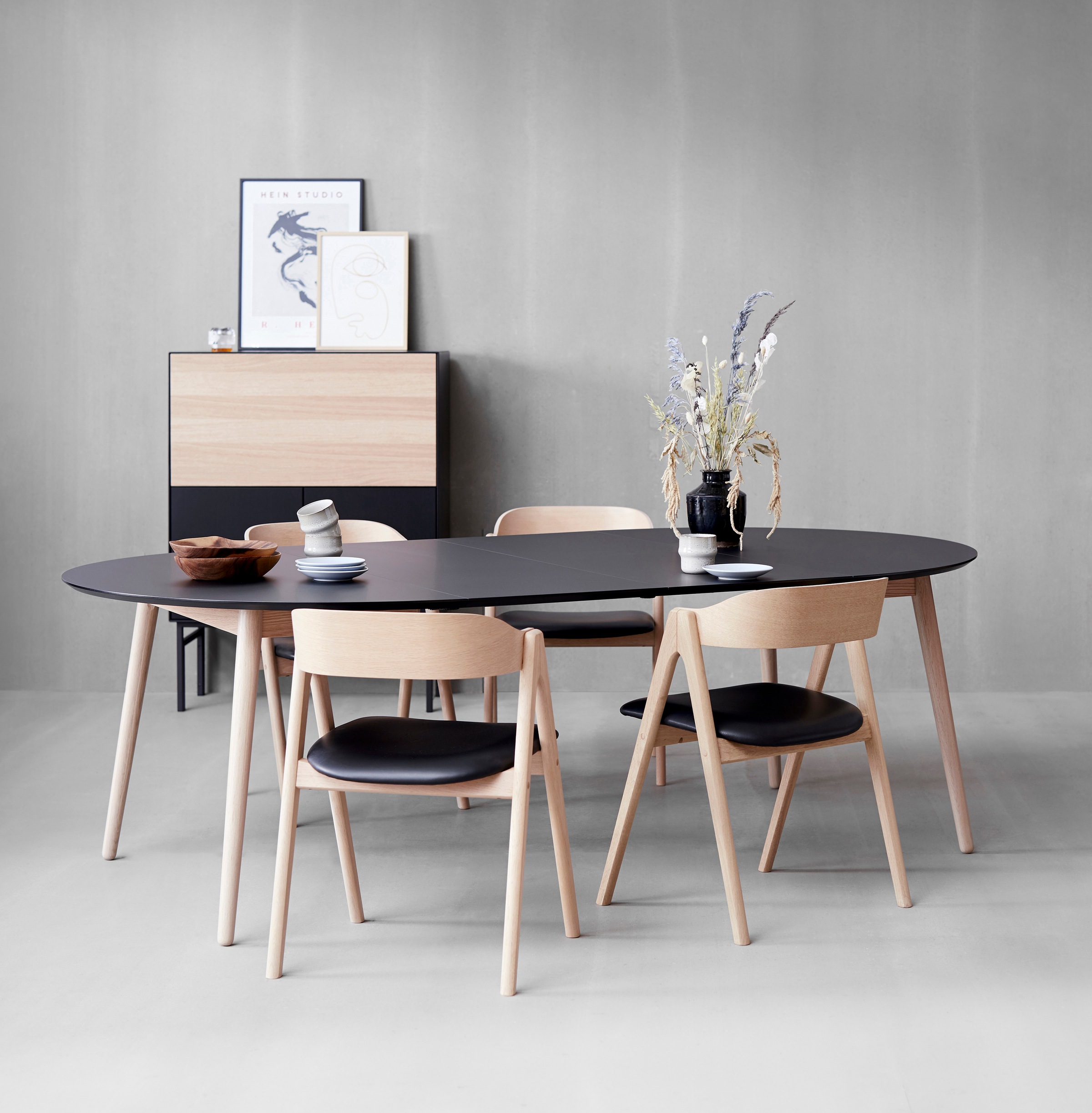 8. Bild von Hammel Furniture Esstisch »Meza by Hammel«, Ø135(231) cm, runde Tischplatte aus MDF/Laminat, Massivholzgestell