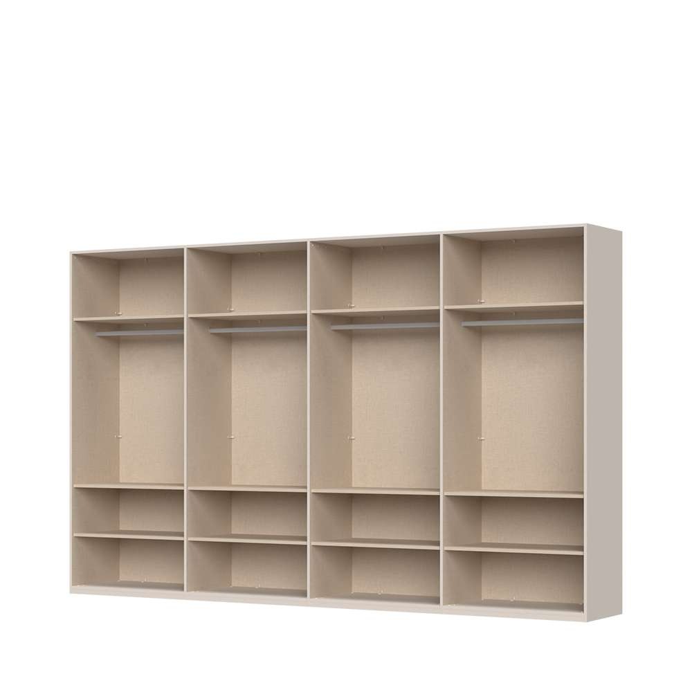 Places of Style Drehtürenschrank »Opera mit oder ohne Kranz inkl. LED-Bel.,B 227,272,317 oder 362 cm«, UV lackiert, Soft Close Funktion, Höhenverstellbare Füße
