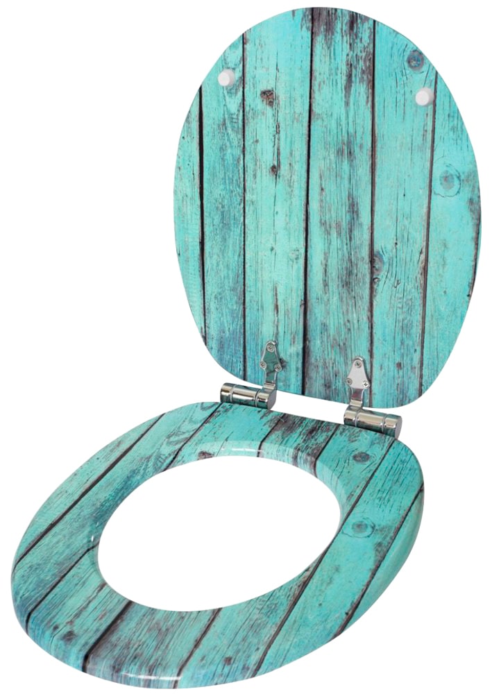 Sanilo Badaccessoire-Set »Lumber«, (Komplett-Set, 3 tlg.), bestehend aus WC-Sitz, Badteppich und Waschbeckenstöpsel
