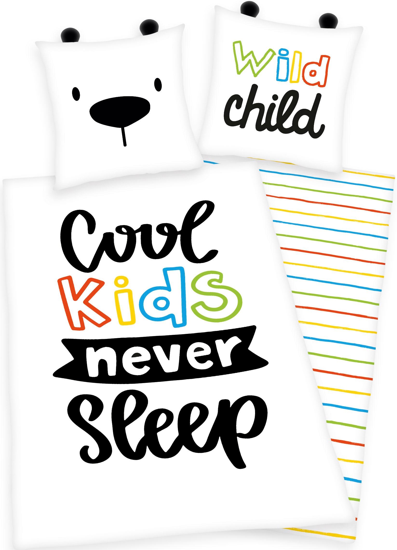 Herding Young Collection Kinderbettwäsche »Cool kids never sleep«, mit Schr günstig online kaufen