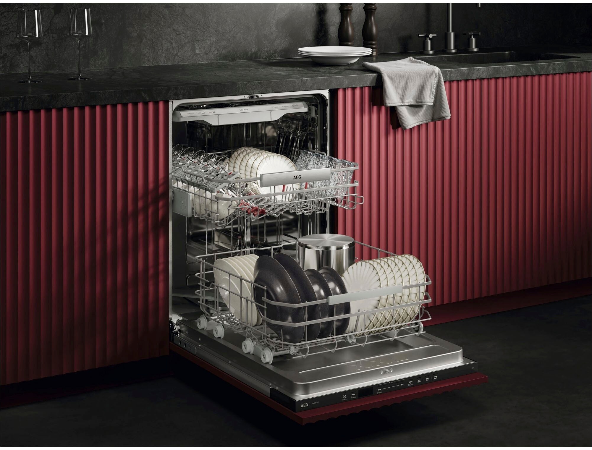 AEG vollintegrierbarer Geschirrspüler XXL Serie 8000, 60cm, WiFi »GI8700B2S günstig online kaufen