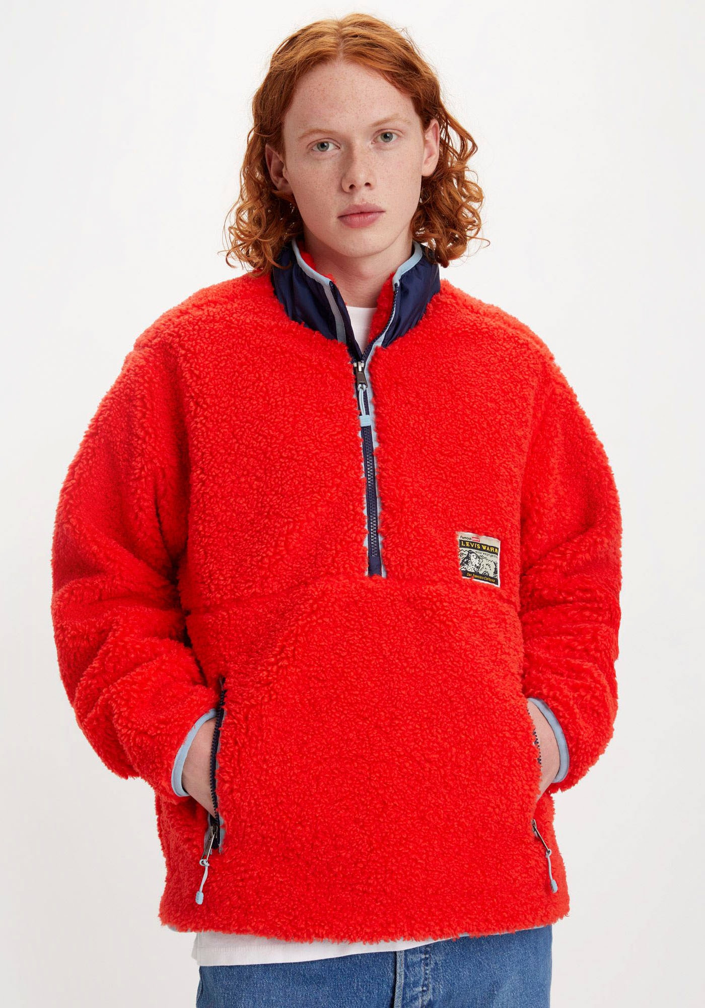 Levi's® Fellimitatjacke »LAKESIDE MOCK NECK«, aus wärmender Sherpa-Qualität