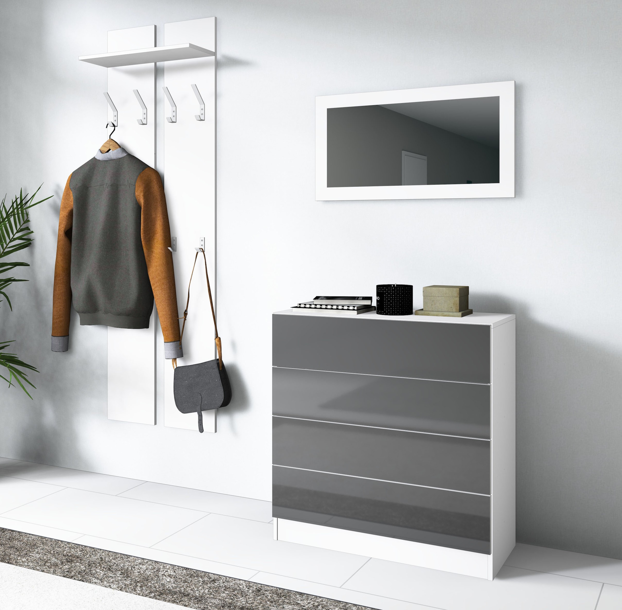 borchardt Möbel Garderoben-Set »Vaasa 3« Set, 3 Stk. tlg.