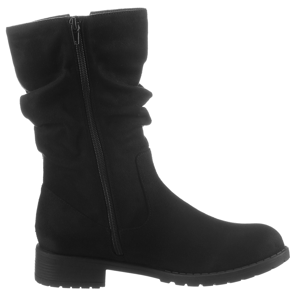 CITY WALK Winterstiefel, mit slouchy Raffungen am Schaft