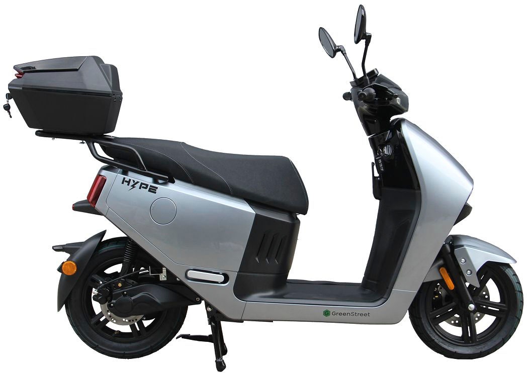GreenStreet E-Motorroller »HYPE 3000 W 85 km/h inkl. Topcase«, bis zu 90 km Reichweite, mit USB-Anschluss und Keyless-System