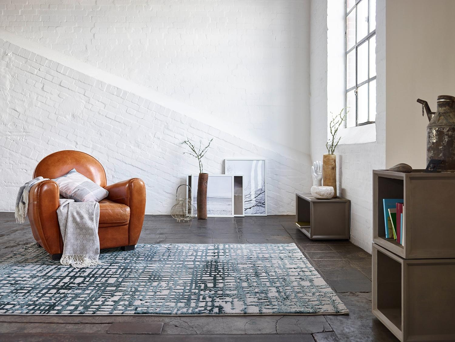 Esprit Teppich »Velvet Grid ESP-3385«, rechteckig, 12 mm Höhe, Wohnzimmer