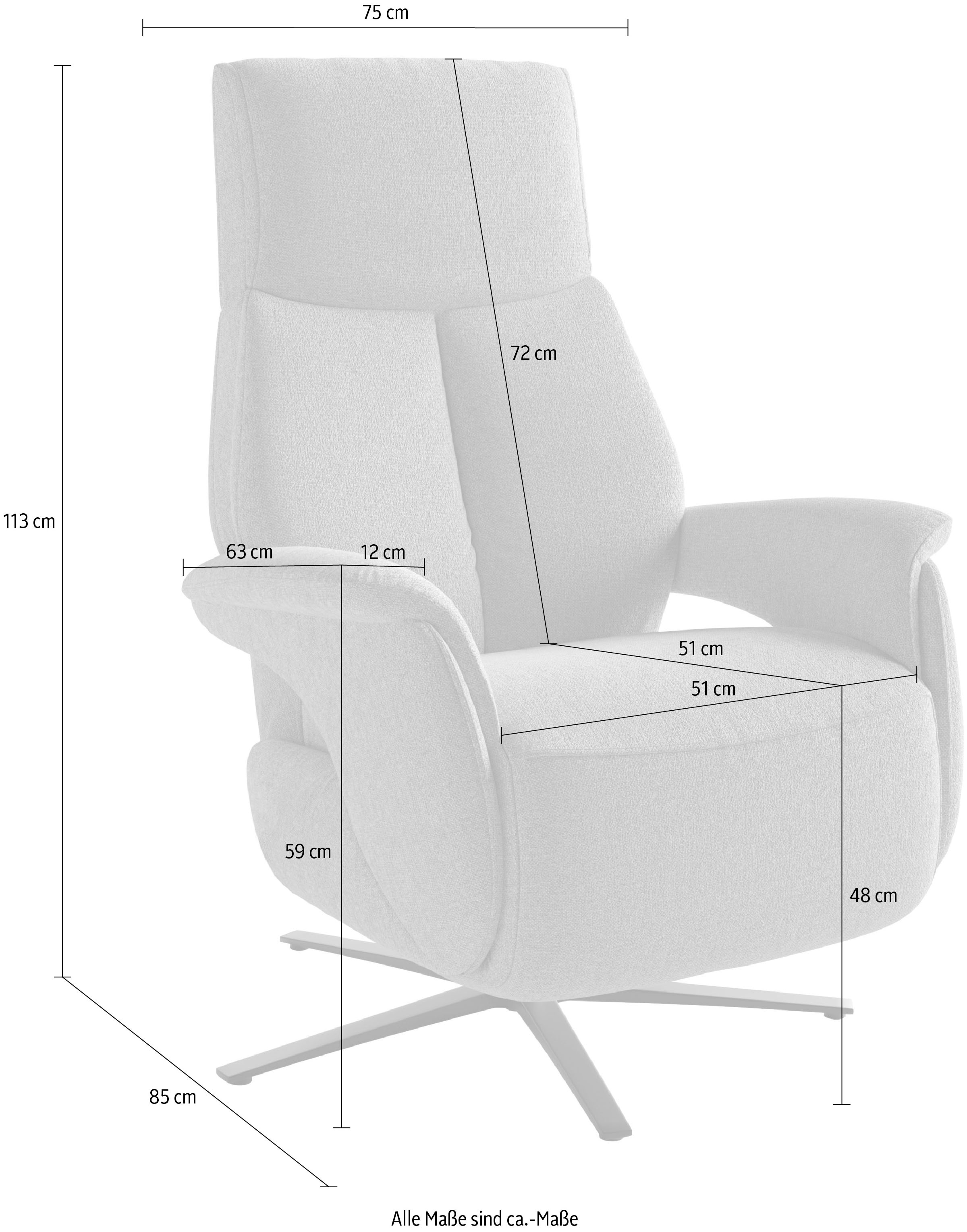 sit&more TV-Sessel »TV Lazy« zur Auswahl mit Herz-Waage-Position
