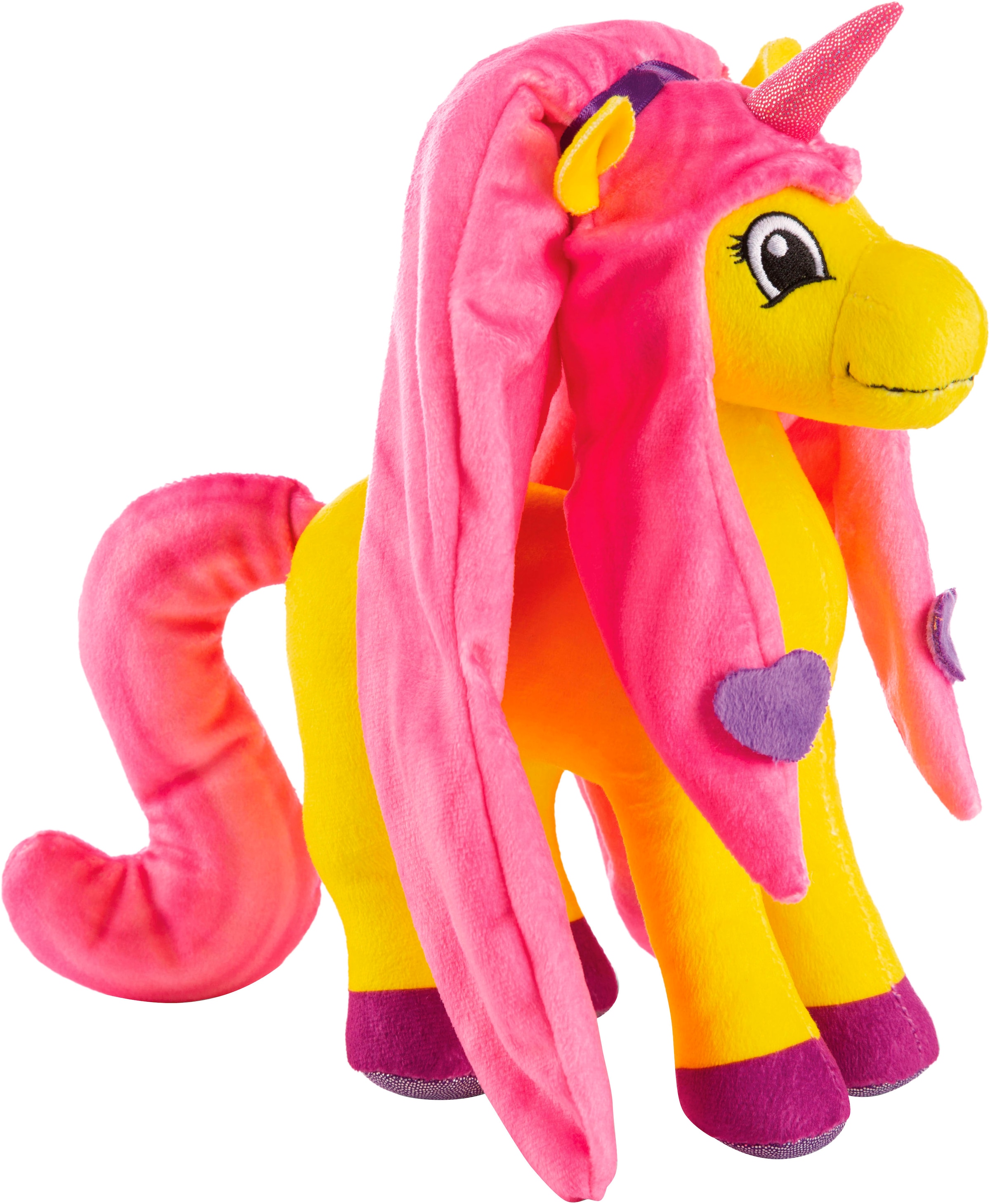 NICI Kuscheltier »Lissy PONY, Einhorn Dilara gelb-pink, 22 cm«, stehend