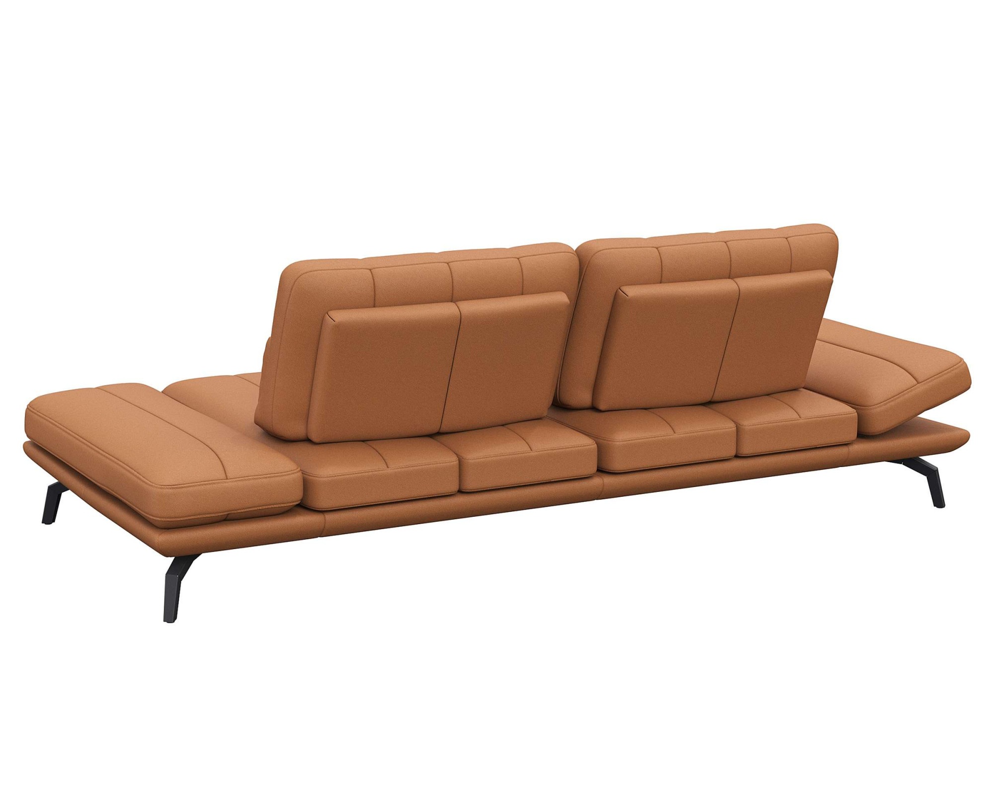 FLEXLUX 3-Sitzer »Tropea Funktionssofa, Designsofa, Relaxfunktion, TV-Couch,«, mit Armteilverstellung sowie Sitztiefenverstellung, Breite 252 cm