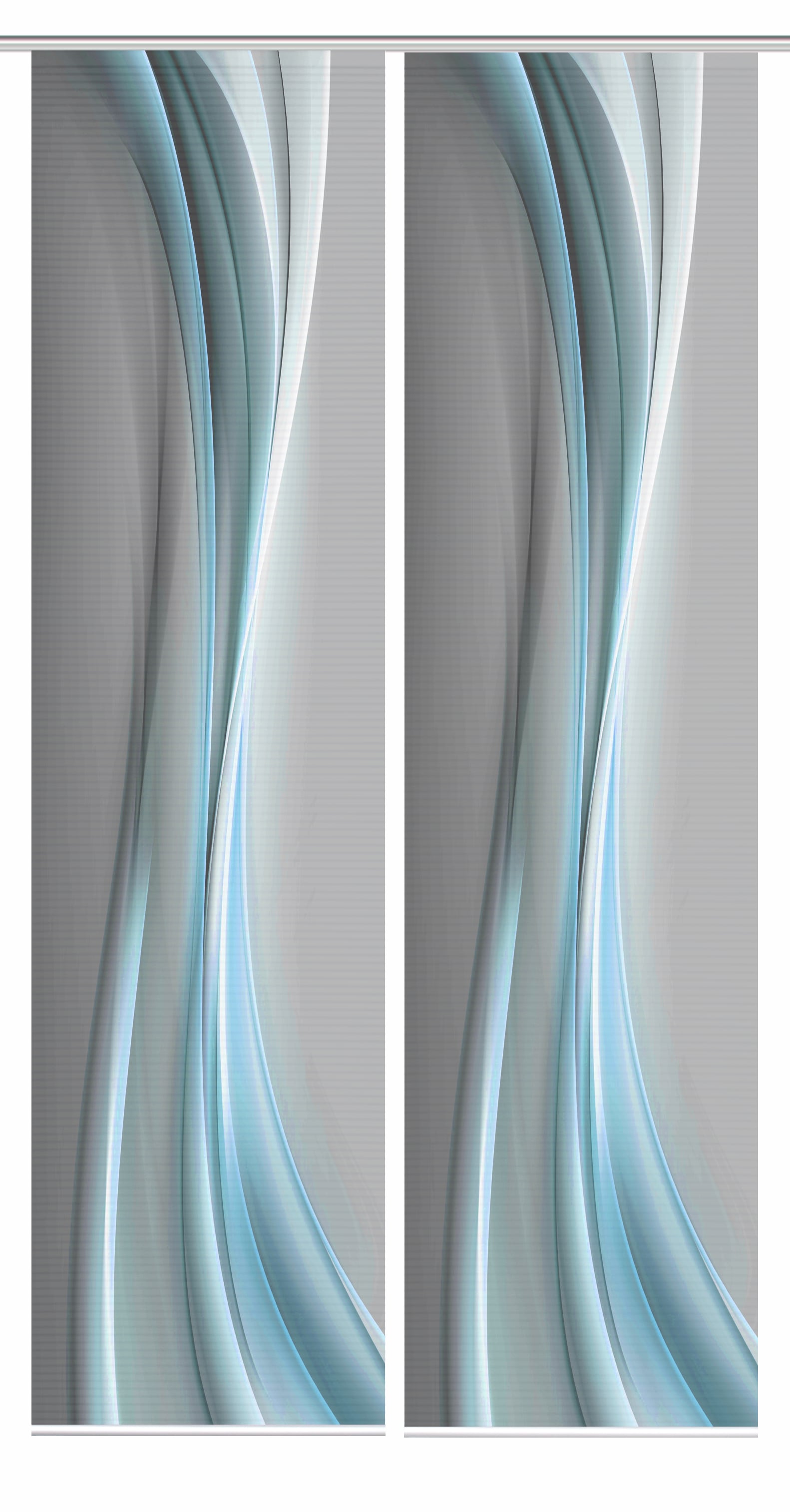 HOME in green Schiebegardine »ELANIA« Paneelwagen 2 Stk. tlg. SET DIGITALDRUCK,BAMBUSOPTIK RECYCELT