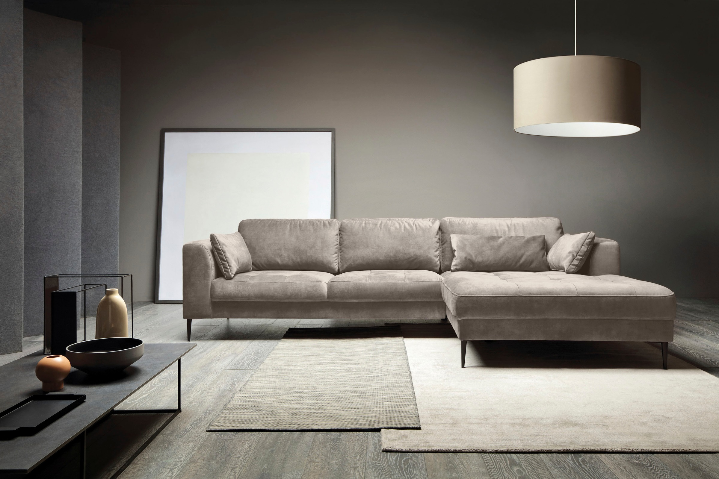TRENDMANUFAKTUR Ecksofa »Luzi, wahlweise mit Schlaffunktion & Bettkasten. O günstig online kaufen