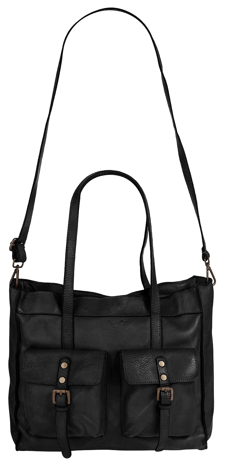 Samantha Look Shopper echt Leder, Made in Italy