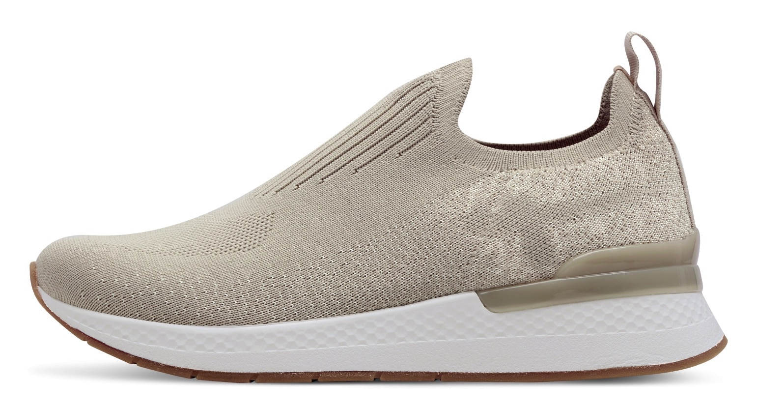 Tamaris Slip-On Sneaker, Keilsneaker, Slipper, Freizeitschuh, Halbschuh mit T-Logoschriftzug