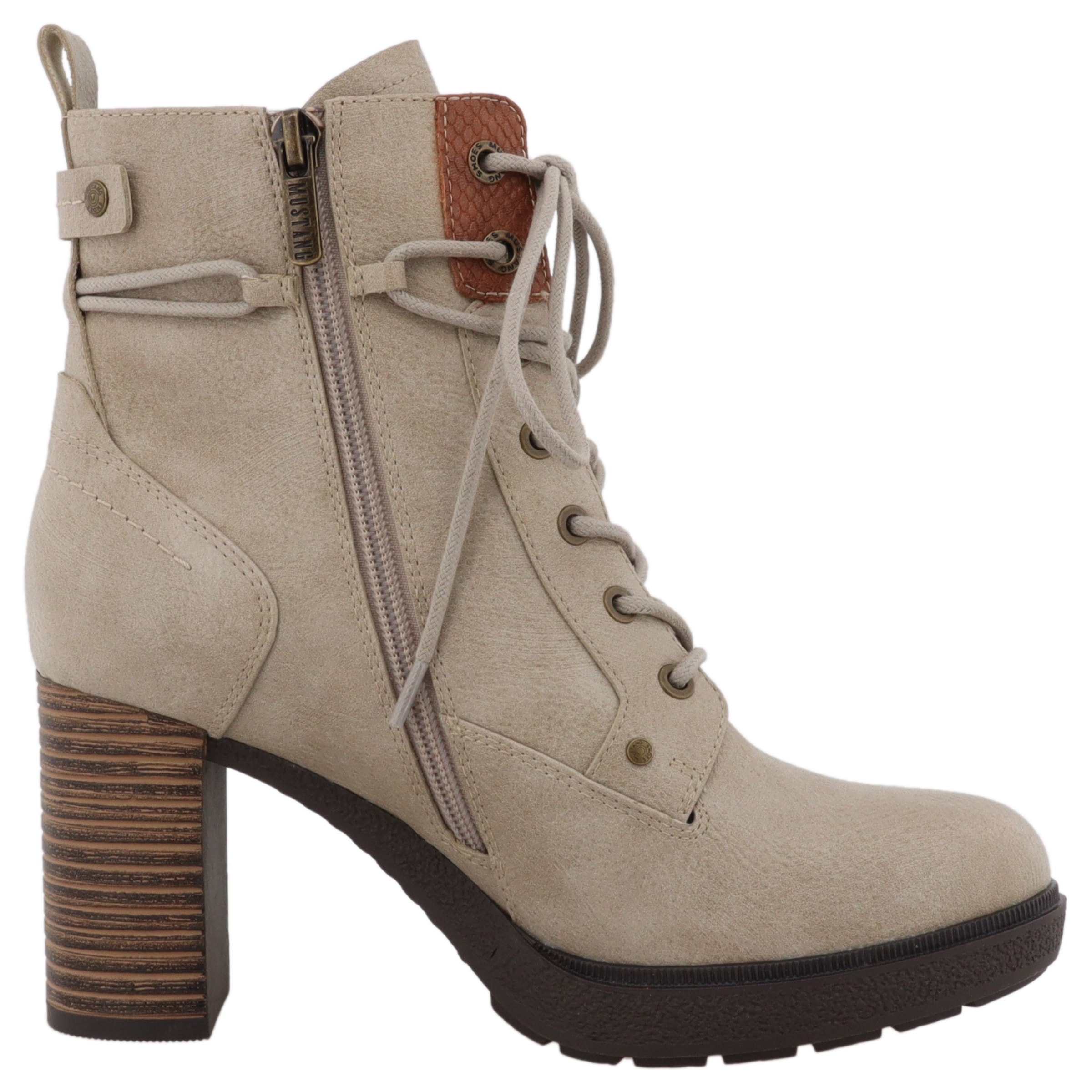 Mustang Shoes Winterstiefelette »Nana«, Schnürstiefelette mit wärmendem Textilfutter