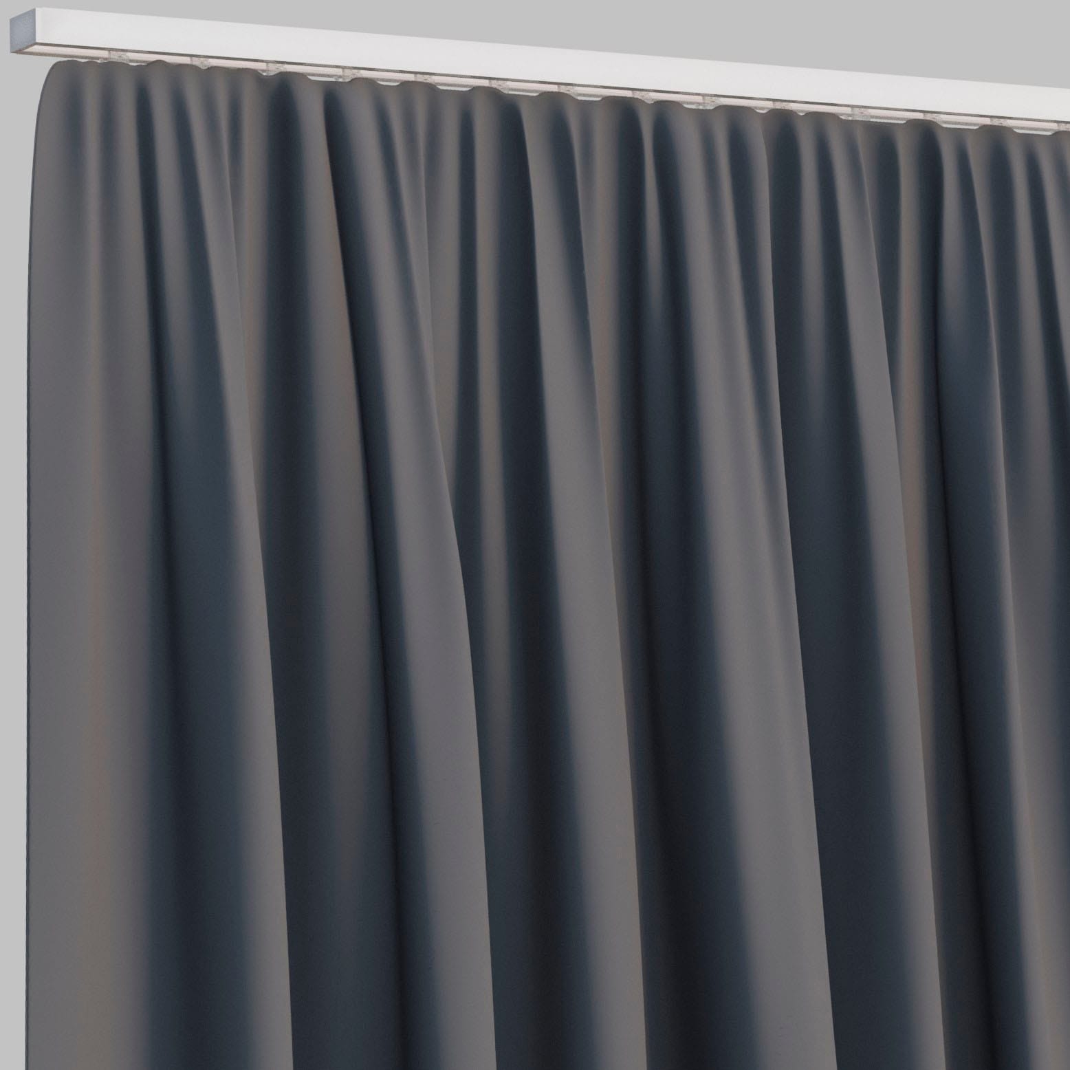 indeko Schienensystem »Objektschiene«, 1 läufig-läufig, Wunschmaßlänge, Innenlauf Gardinenschiene, Komplett-Set inkl. Gleitern&Montagematerial