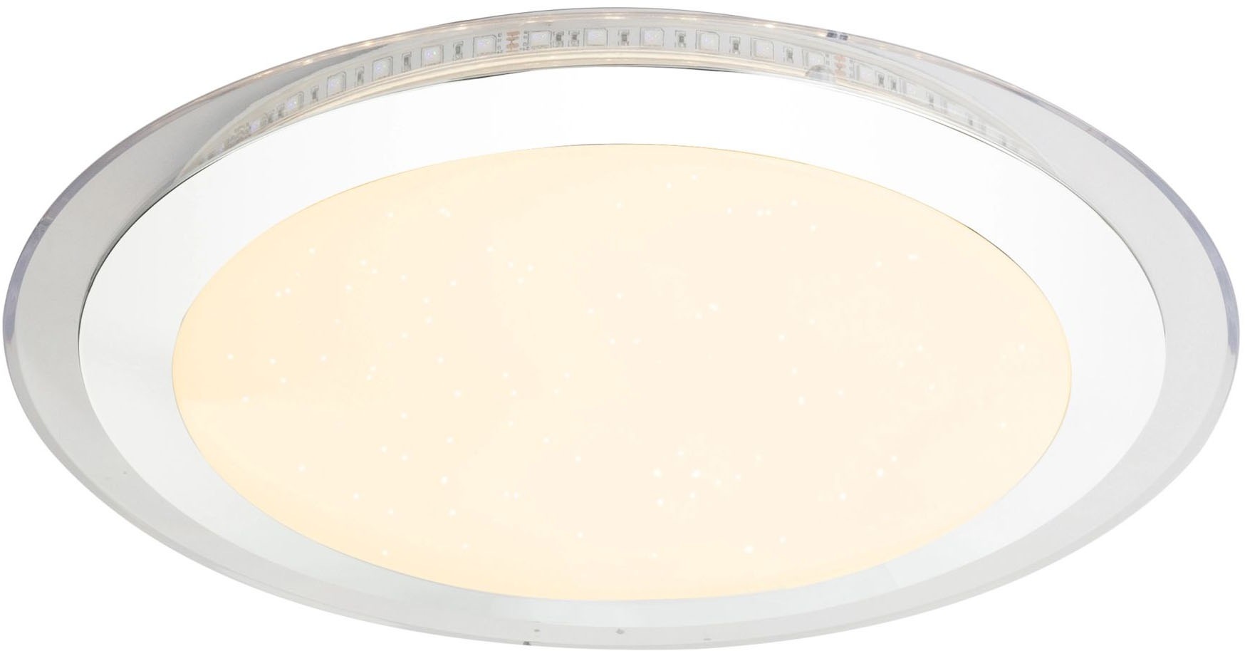 GLOBO LIGHTING LED Deckenleuchte »NICOLE II«, Leuchtmittel LED-Modul | LED fest integriert, Deckenlampe, Farbwechsel Rot-Grün-Blau, rund, Durchmesser 42,5cm