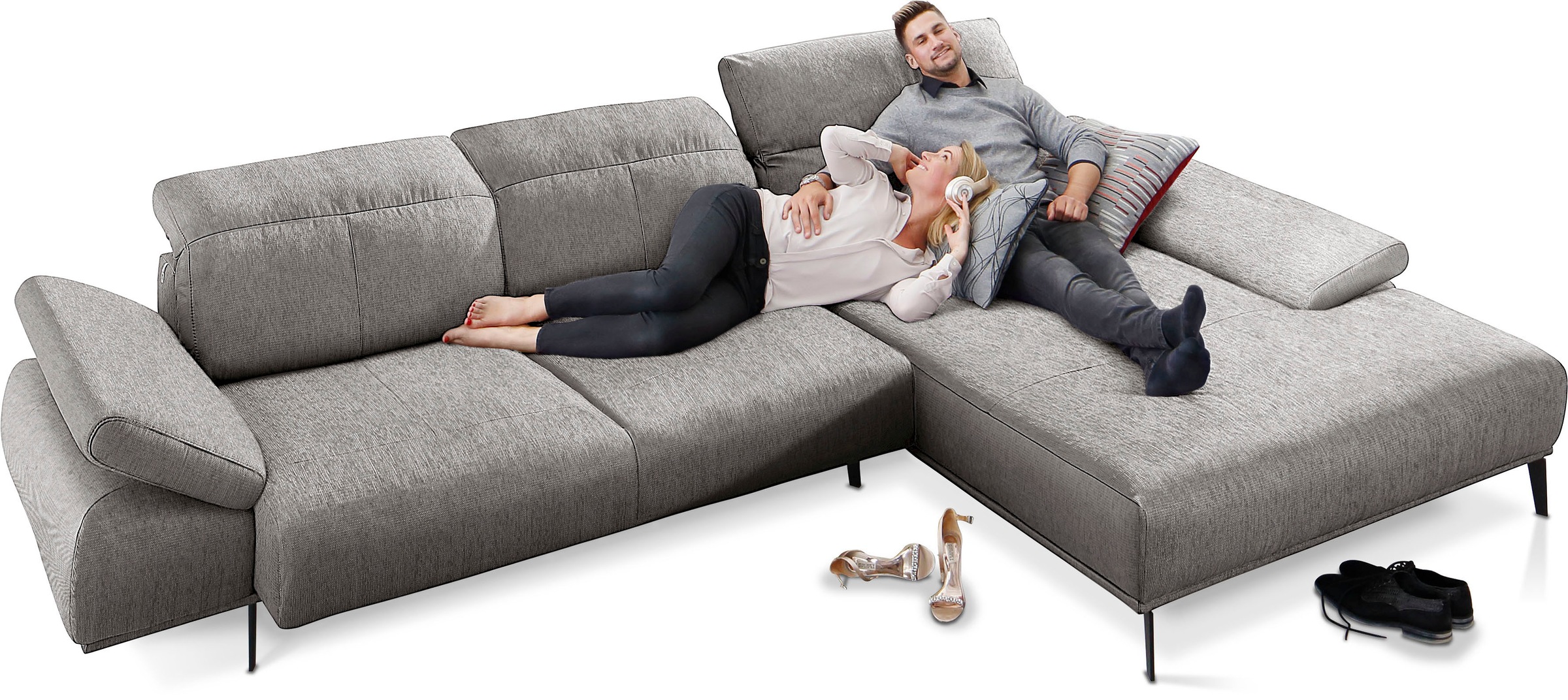 W.SCHILLIG Ecksofa "levi, Designsofa, elegant und zeitlos, bequem, L-Form", günstig online kaufen