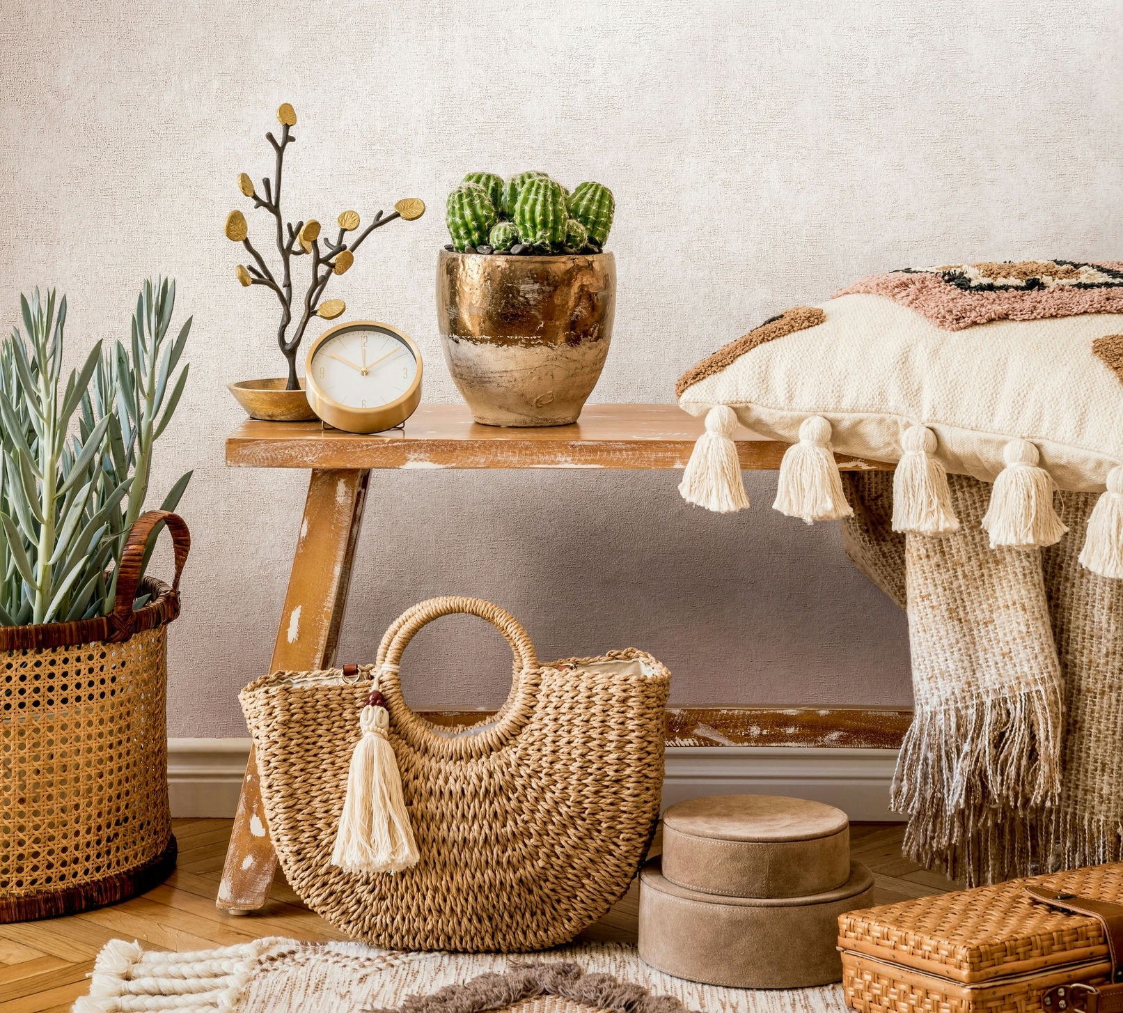 Marburg Vliestapete »Textured Tapestry« unifarben mit Farbeinsatz moderne Tapete für Wohnzimmer Schlafzimmer Küche