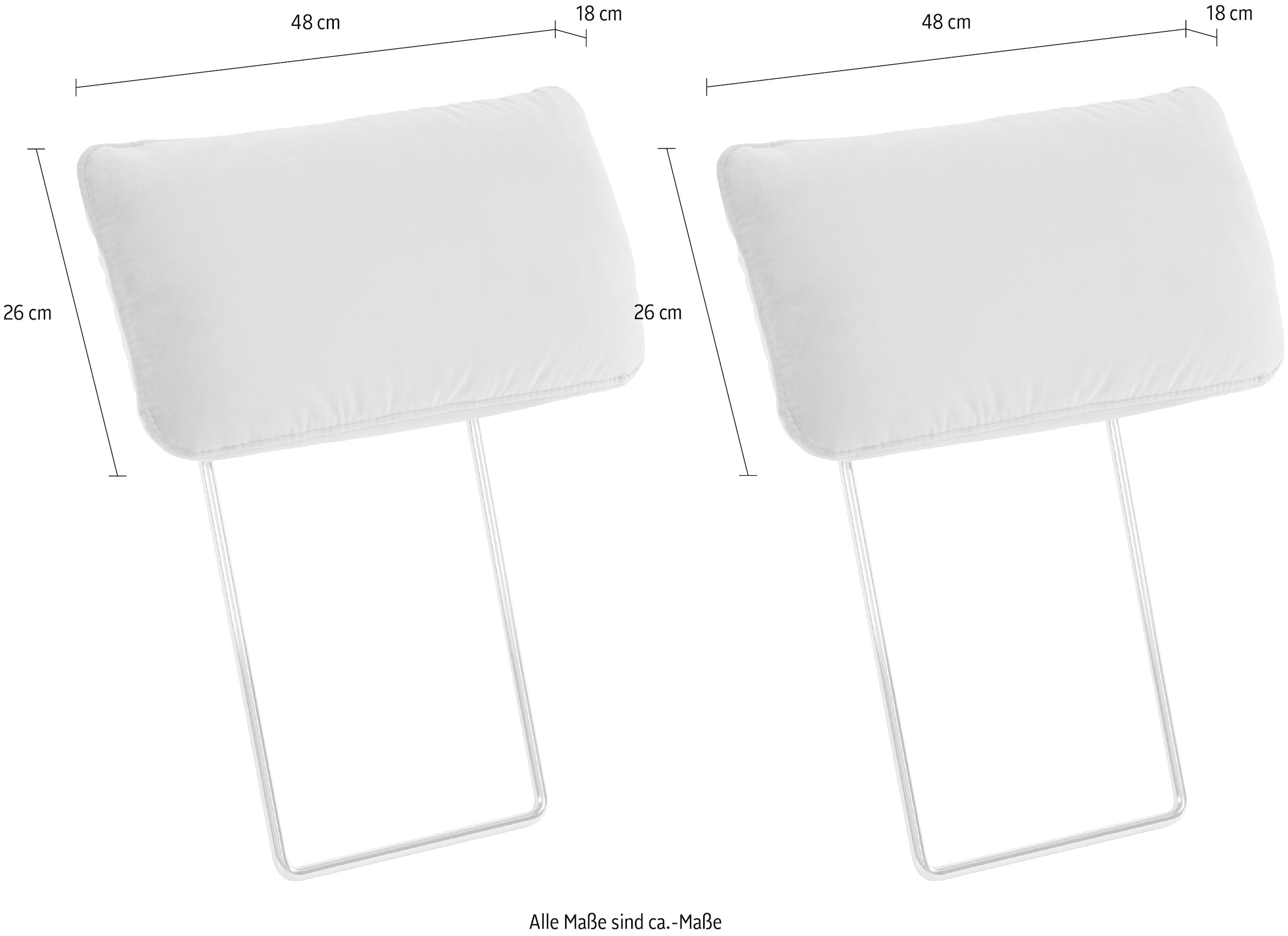 OTTO home Kopfstütze »Costello, B: 48 cm« Set: 2 Stück, passend zur Serie