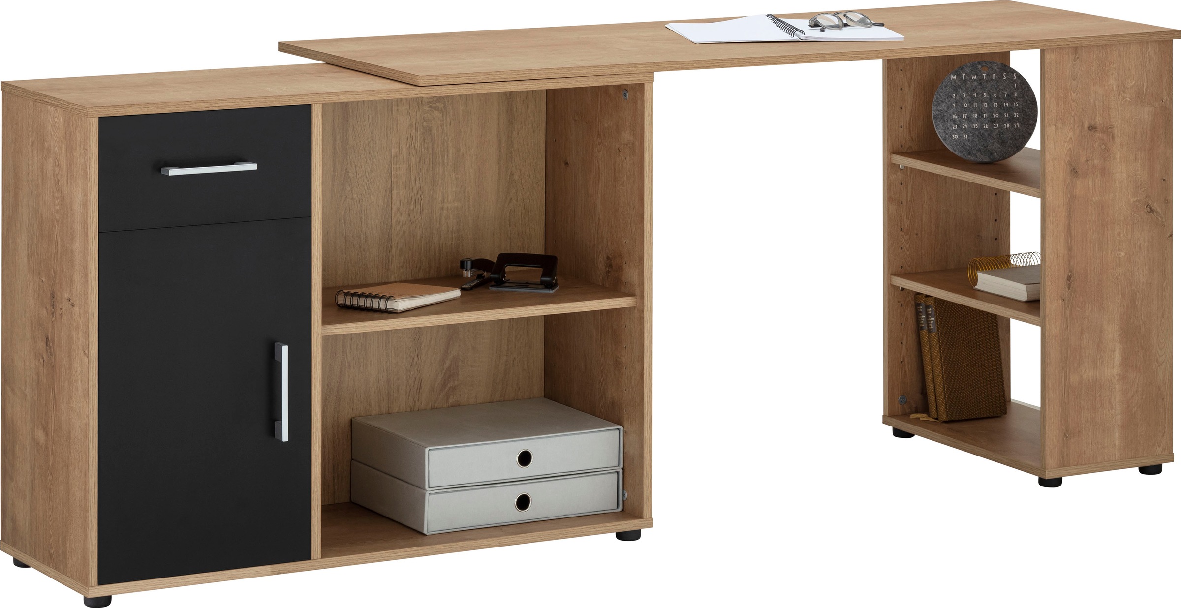 VOGL Möbelfabrik Eckschreibtisch »Ecki« variabel aufstellbarer Ecksschreibt günstig online kaufen