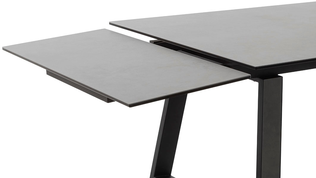 MCA furniture Esstisch »NARBONNE Kufentisch 200-300 cm«, (Einzelstück), Keramik,Metall,Stirnauszug,ausziehbar,Tischplatte 13 mm,10-12 Personen