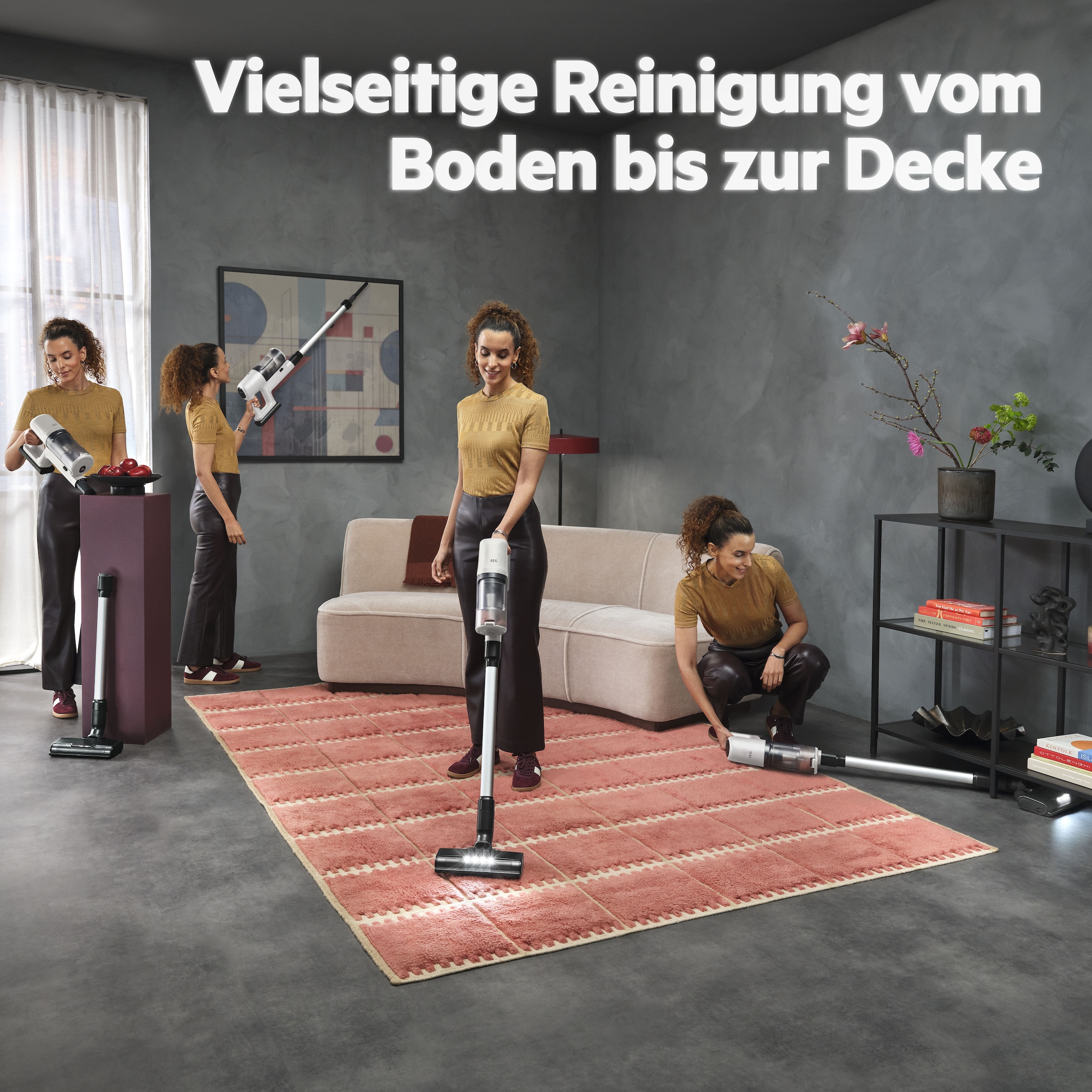AEG Akku-Hand-und Stielstaubsauger »6000 Staubsauger«, sehr leicht 2,5 kg, 53 % Recyclingmaterial, bis zu 50 Min. Laufzeit