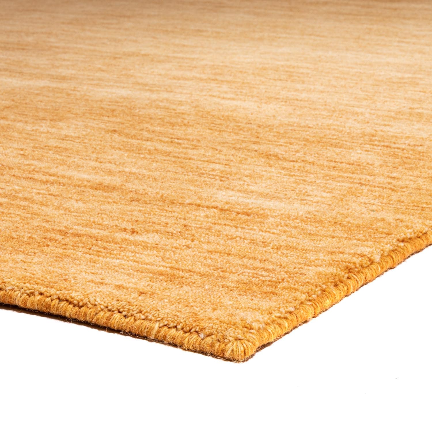 morgenland Wollteppich »Uni - Gabbeh Teppich - Softy«, quadratisch, 1,6 mm Höhe, Gabbeh Optik, Uni Farben, reine Wolle, sehr weicher Flor, Wohnzimmer