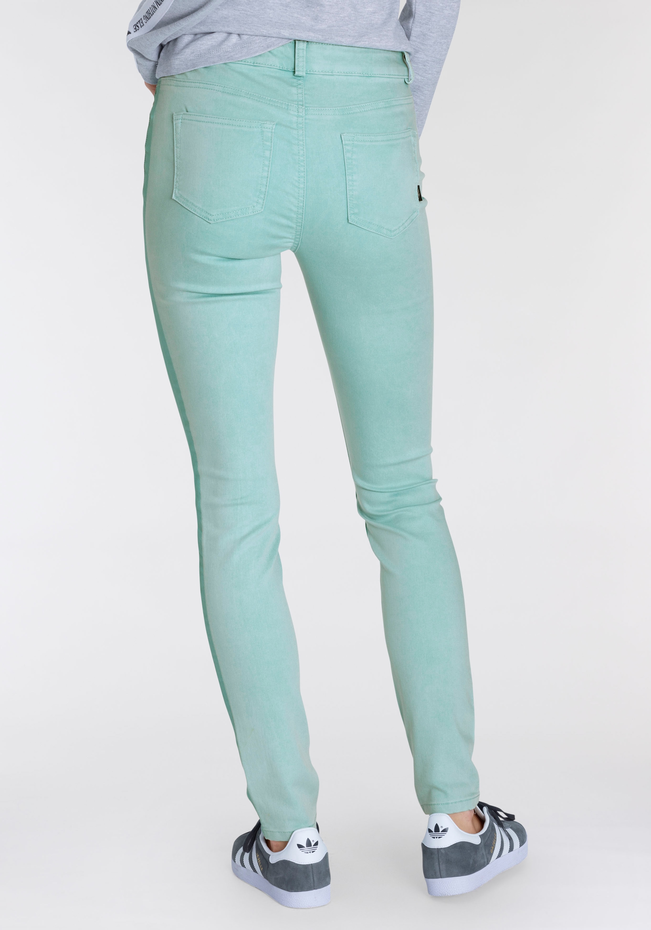 Arizona Skinny-fit-Jeans »Ultra Stretch«, High Waist mit seitlichem  Streifen im Online-Shop kaufen